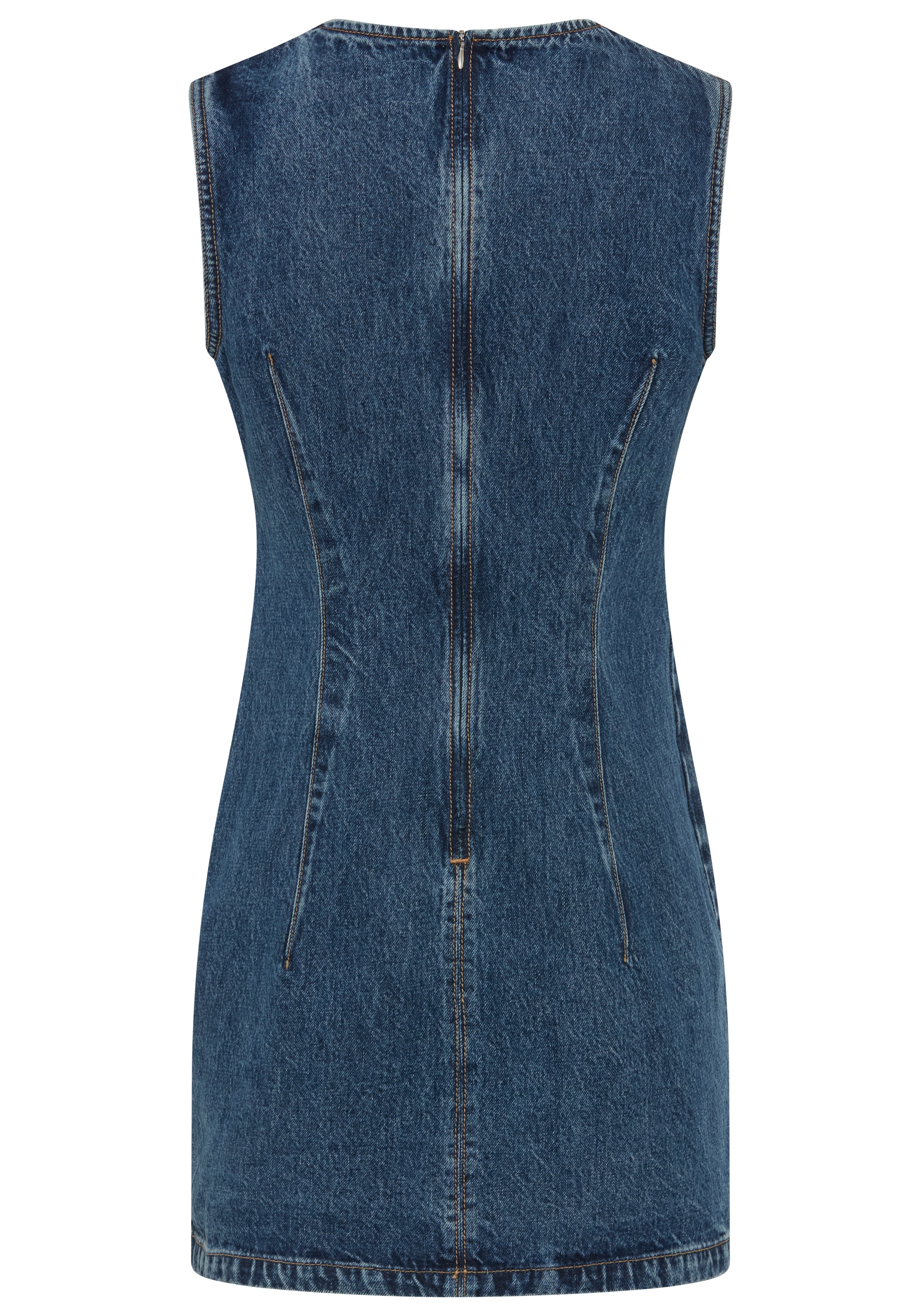 HUGO Jeanskleid »Glimmer« mit formgebenden Abnähern, Baumwoll-Denim