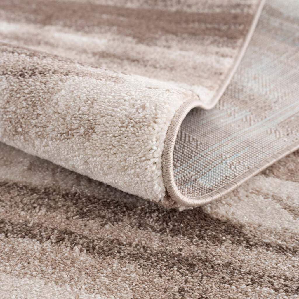 Carpet City Teppich »Moda«, rund, 11 mm Höhe, Kurzflor, Streifen-Muster, Weicher Flor