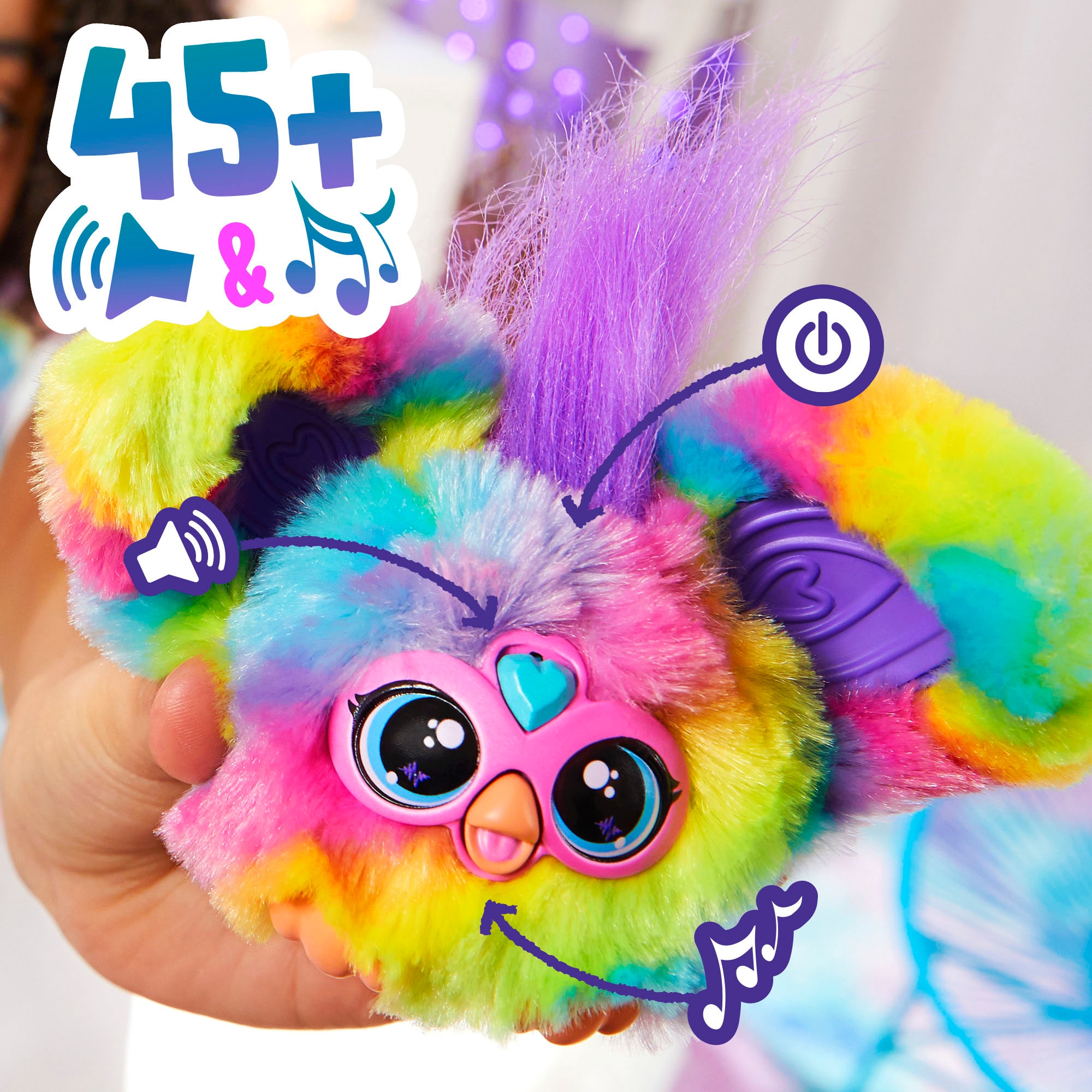 Hasbro Plüschfigur »Furby, Furblets Ray-Vee«, mit Sound