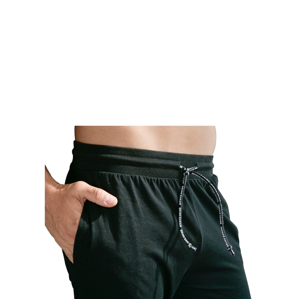 Bruno Banani Schlafanzug, (Spar-Set, 3 tlg., 3 Stück), Shirt mit Shorts und langer Hose