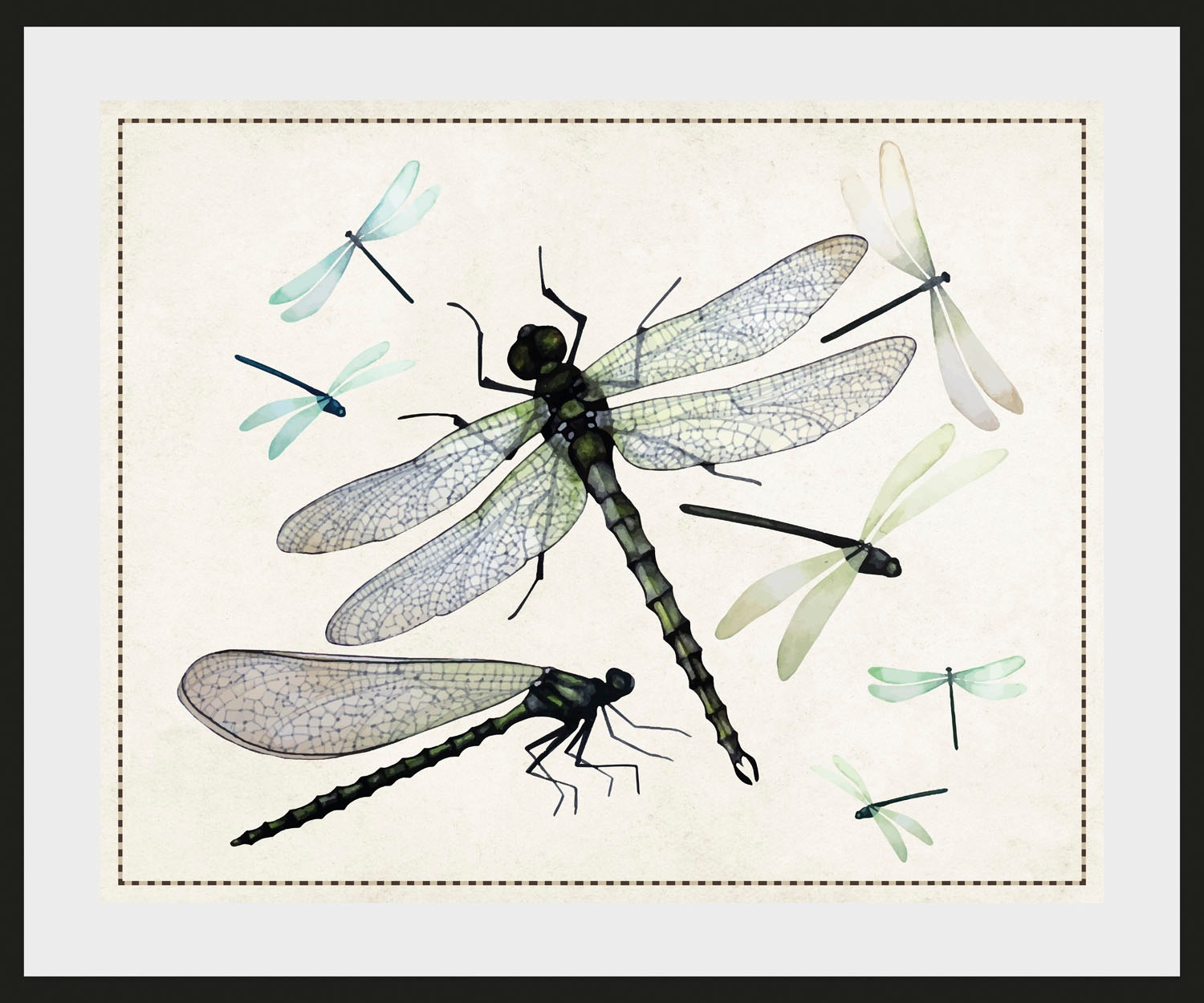 queence Bild »Lola«, Insekten-historische Ereignisse-Kunst, (1 St.), HD Premium Poster-Druck inkl. Holzrahmen