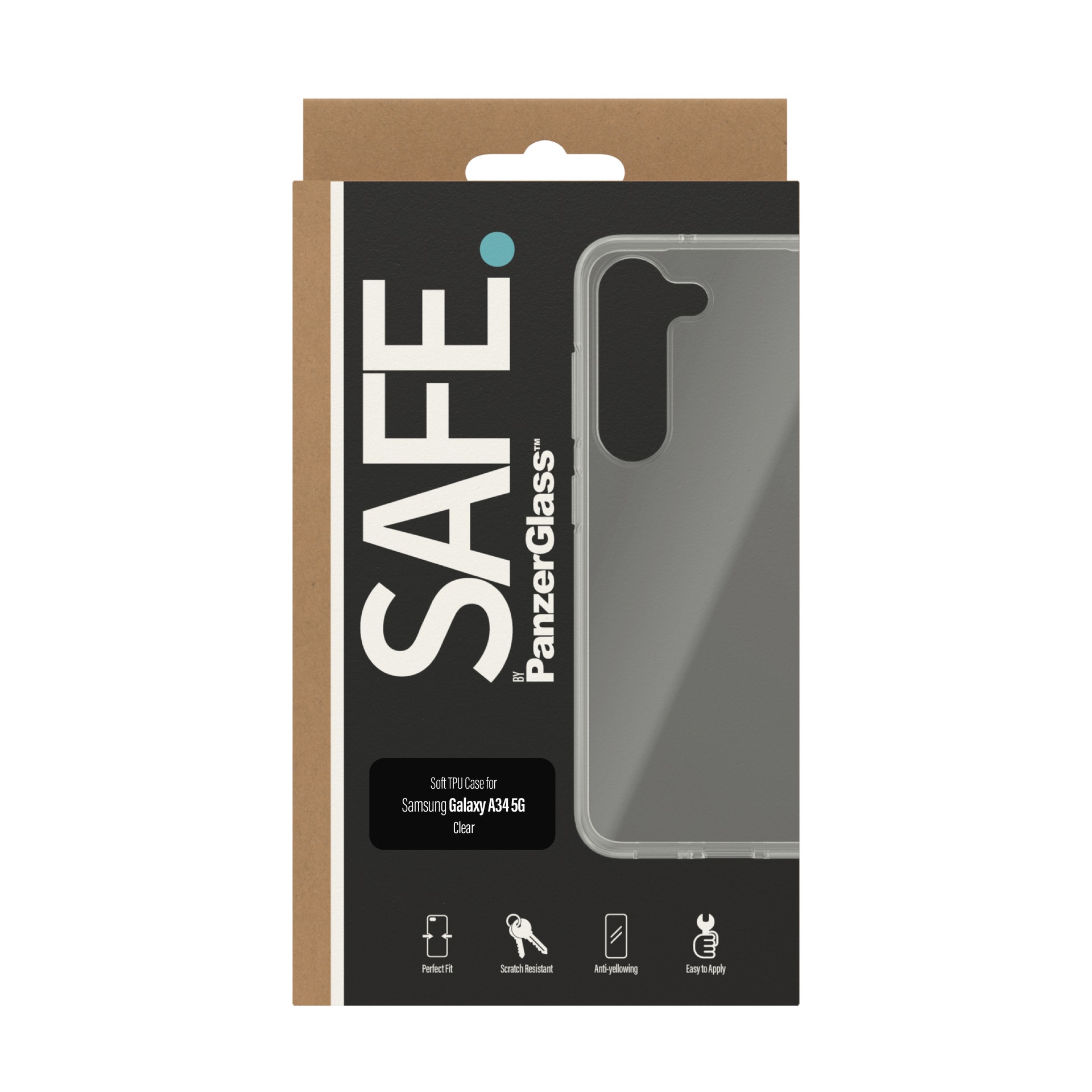 SAFE by PanzerGlass Handyhülle »Soft TPU Case für Samsung Galaxy A34 5G«, Smartphones, 16,8 cm (6,6 Zoll), Backcover, Schutzhülle, Handyschutzhülle, Case, Schutzcase, stoßfest