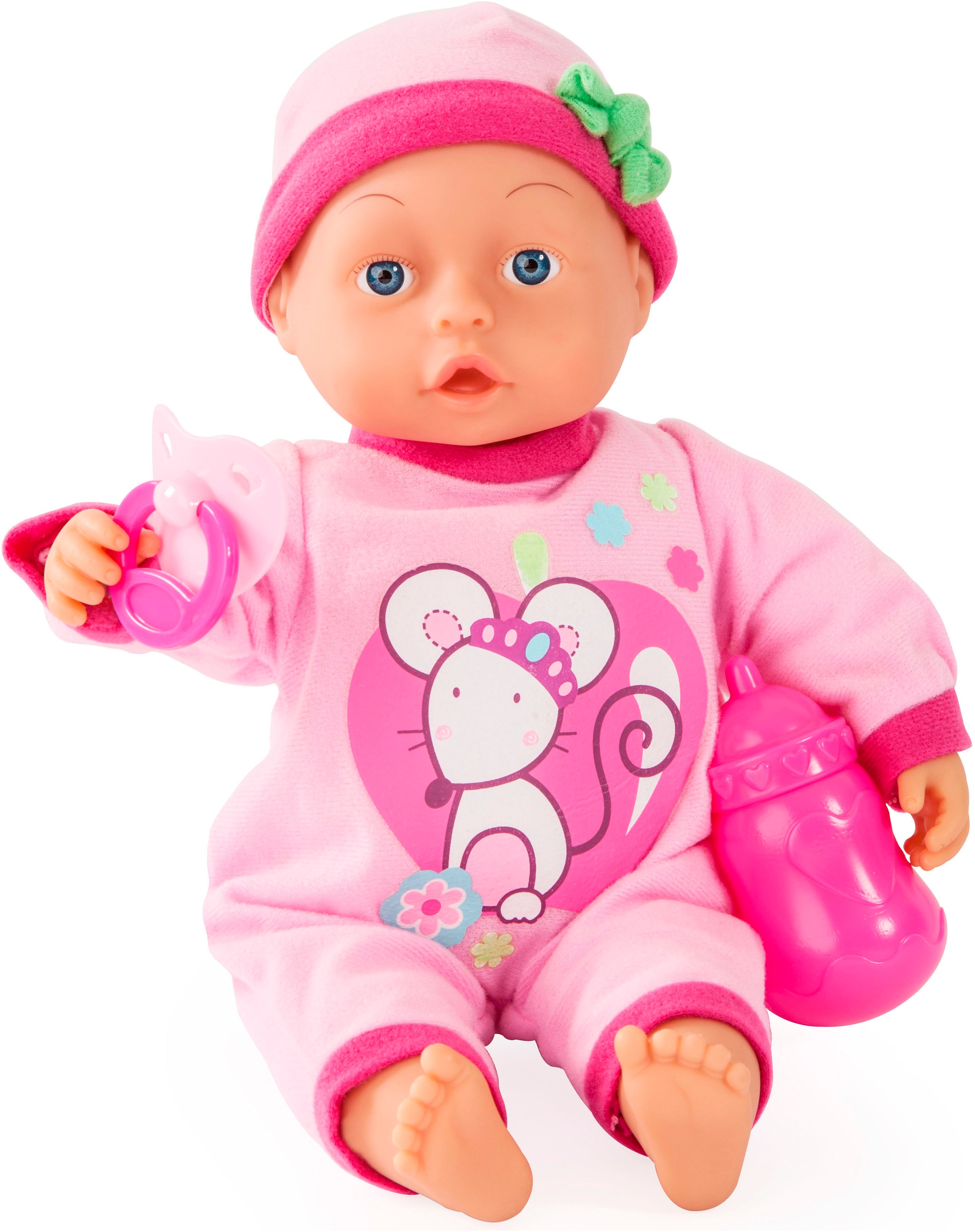 Bayer Babypuppe »First Words Baby, 33 cm«, (7 tlg.)