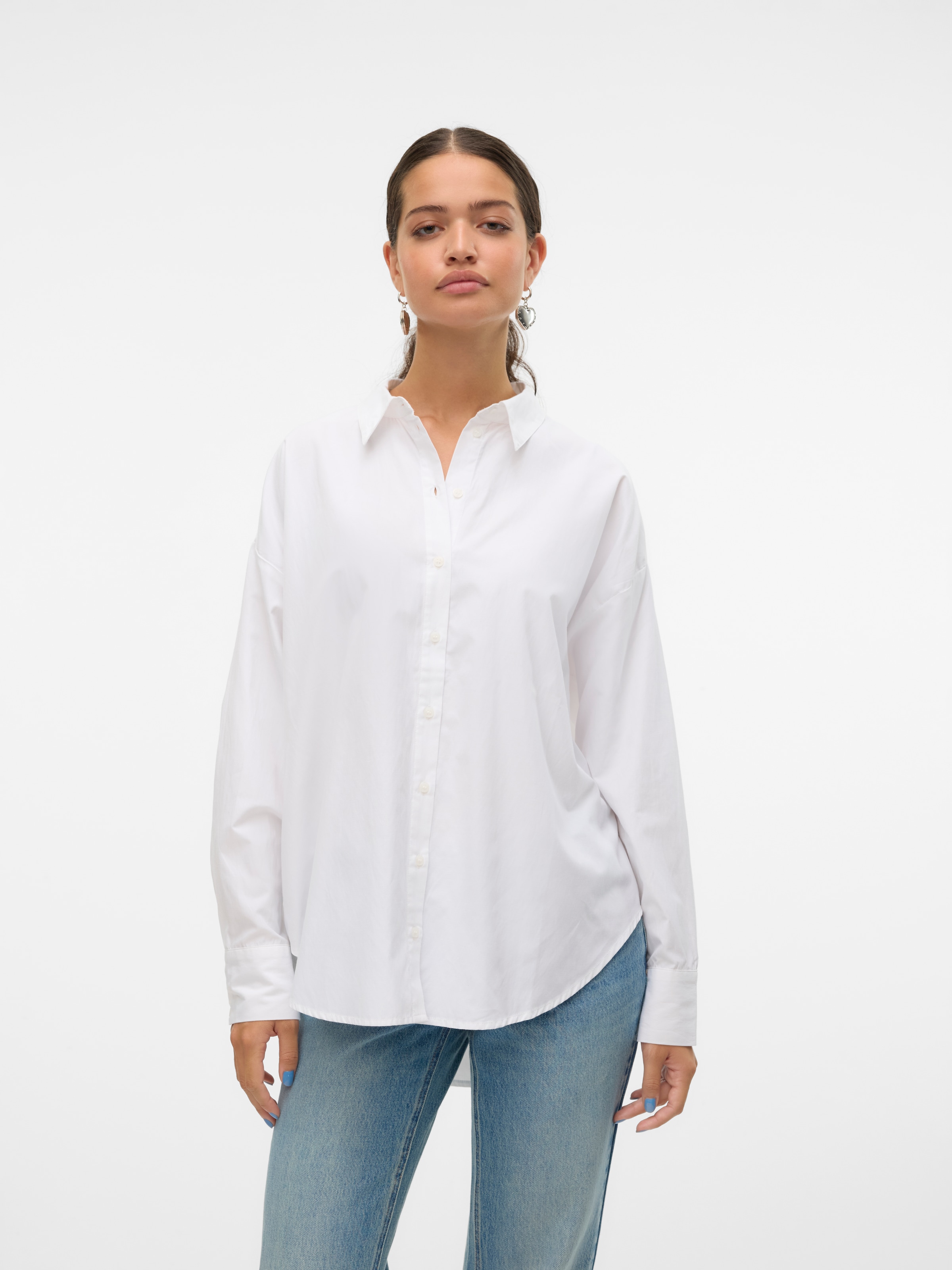 Vero Moda Langarmbluse »VMFANNI LS SHIRT WVN GA NOOS«