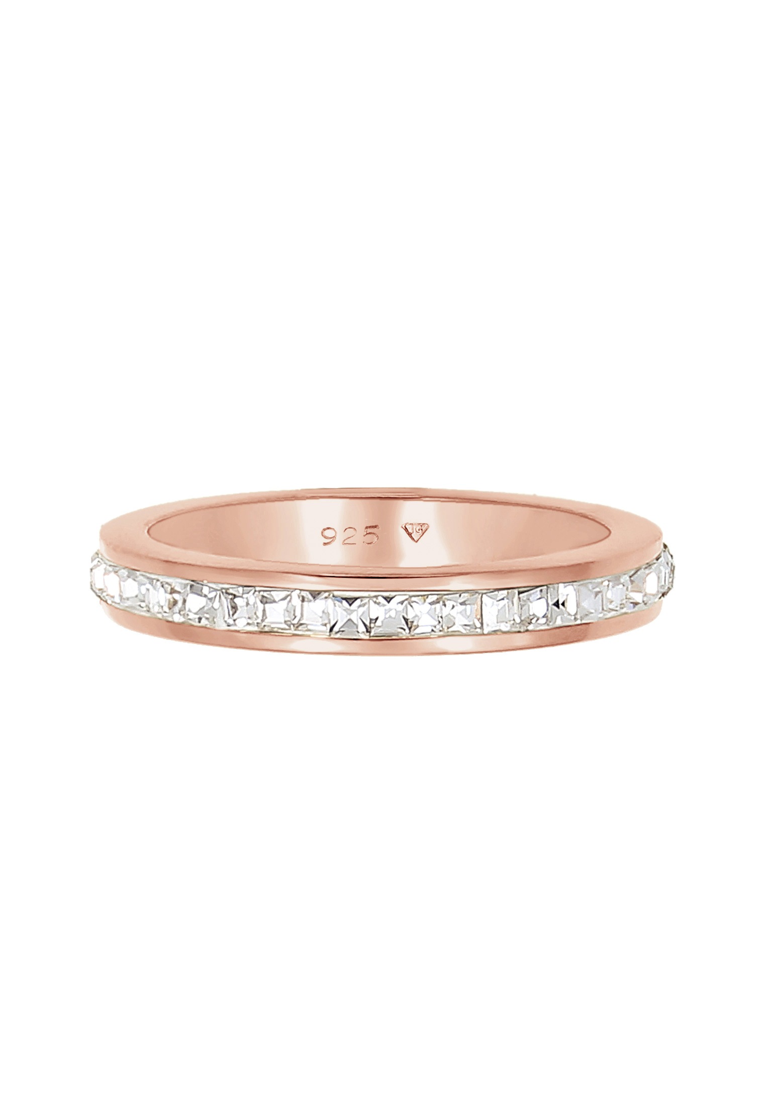 Elli Premium Silberring »Ring Bandring Geo Shape Kristalle 925 Silber«