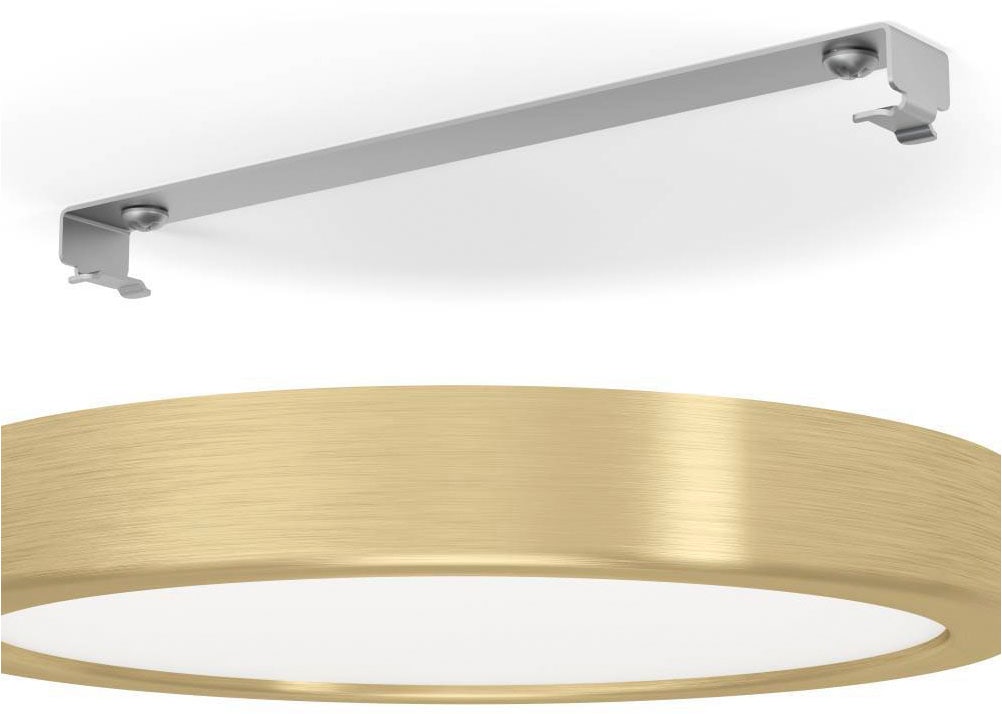 EGLO Deckenleuchte »FUEVA 5 Deckenlampe, geringe Aufbauhöhe, 17 Watt, Rund«, Leuchtmittel LED-Modul | LED fest integriert, Aufbauleuchte, Badezimmer, Bad-Deckenlampe, modern, 28x2,1cm