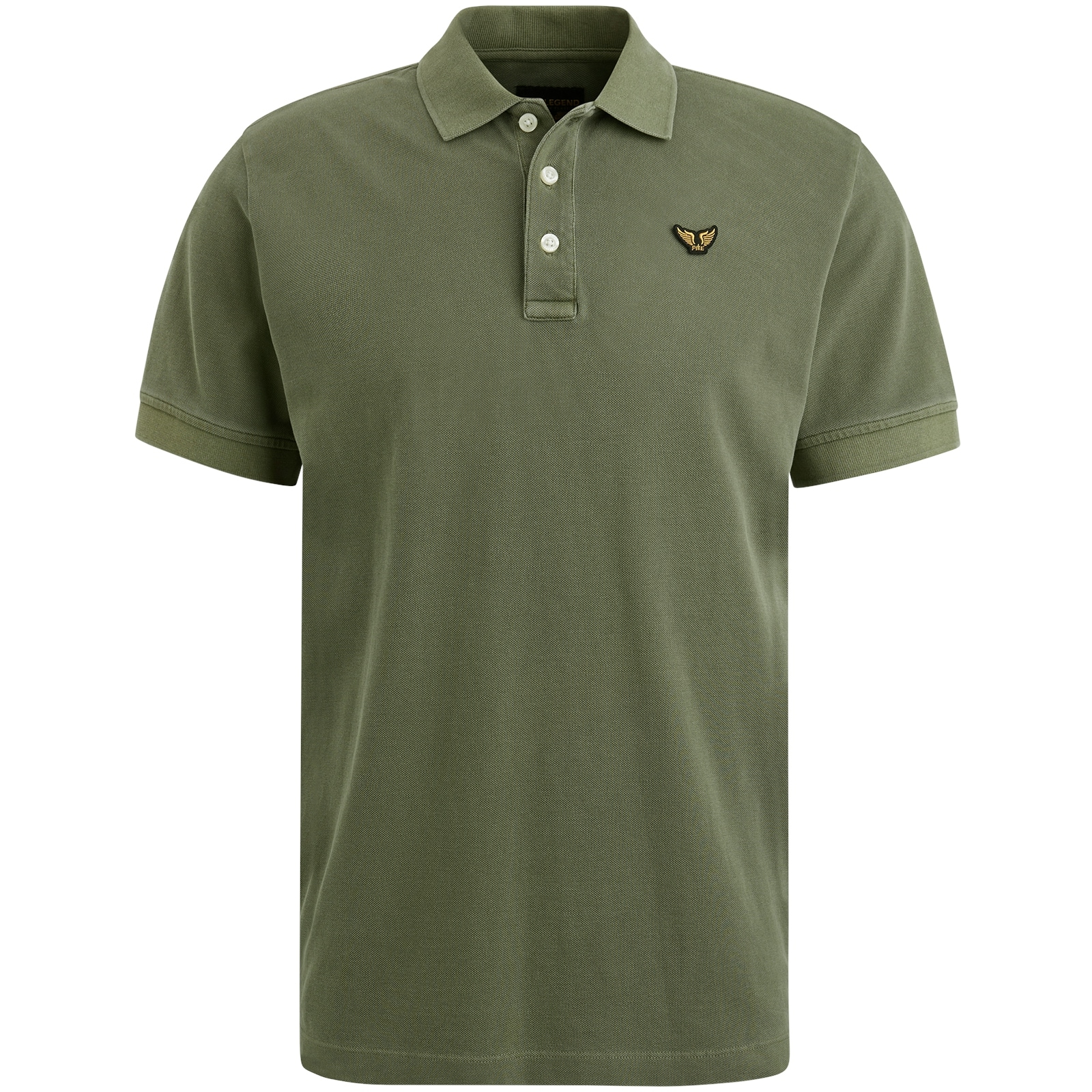 PME LEGEND Poloshirt »Short sleeve polo pique garment dye« mit Logo Stickerei