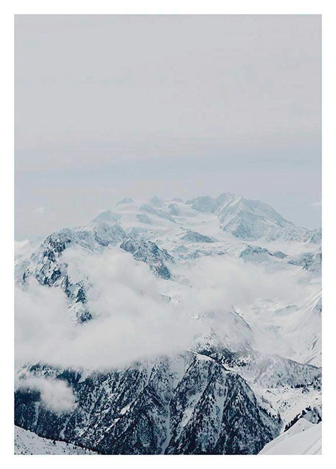 Komar Bild »Mountain Clouds«, Natur, (1 St.), Wandbild zur Dekoration - ohne Rahmen