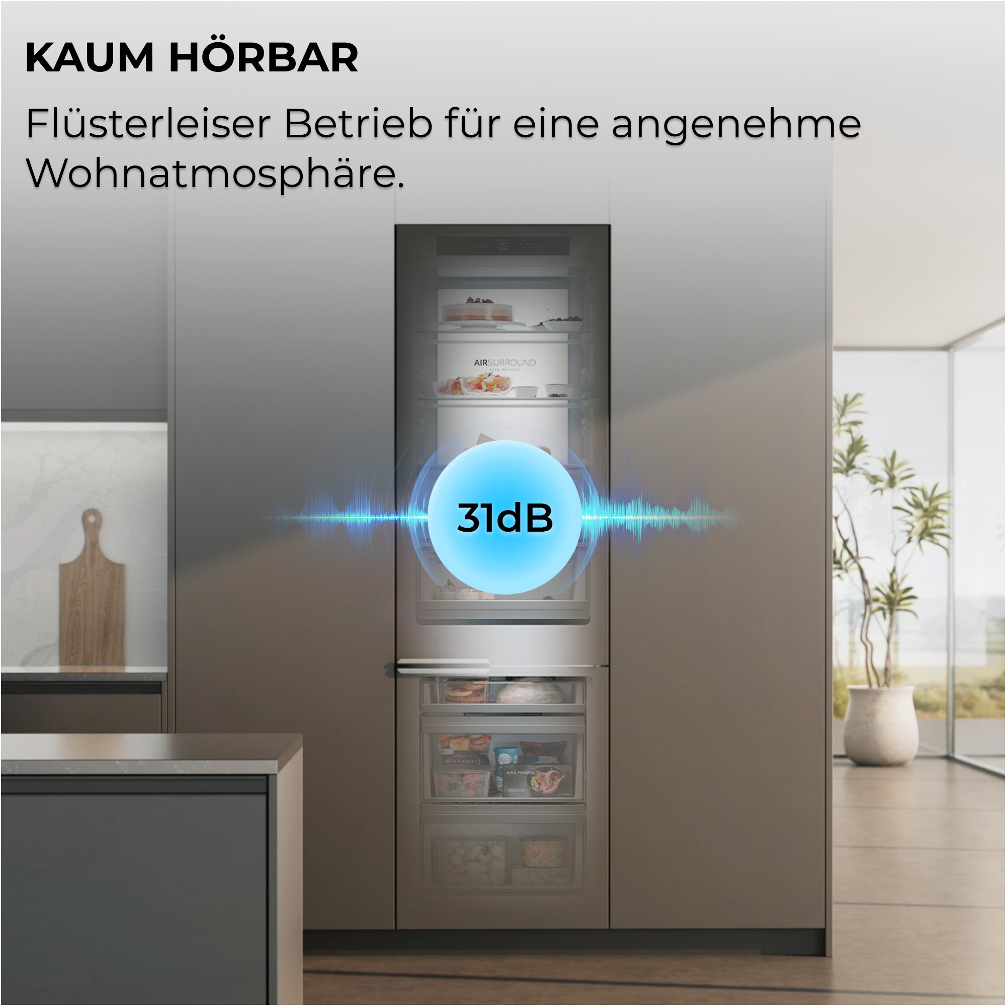 Haier Einbaukühlgefrierkombination »HBQ7518AT« 177,2 cm hoch 54 cm breit Energieeffizienzklasse A & Top-Ausstattung