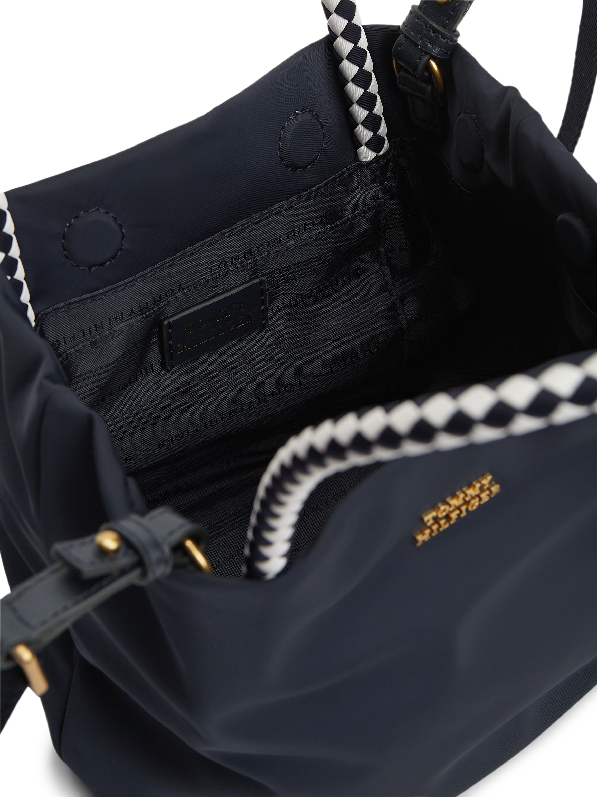 Tommy Hilfiger Handtasche »TH MARINA BUCKET NYLON« Damen Tragetasche, Umhängetasche, Schultertasche mit Logoschriftzug