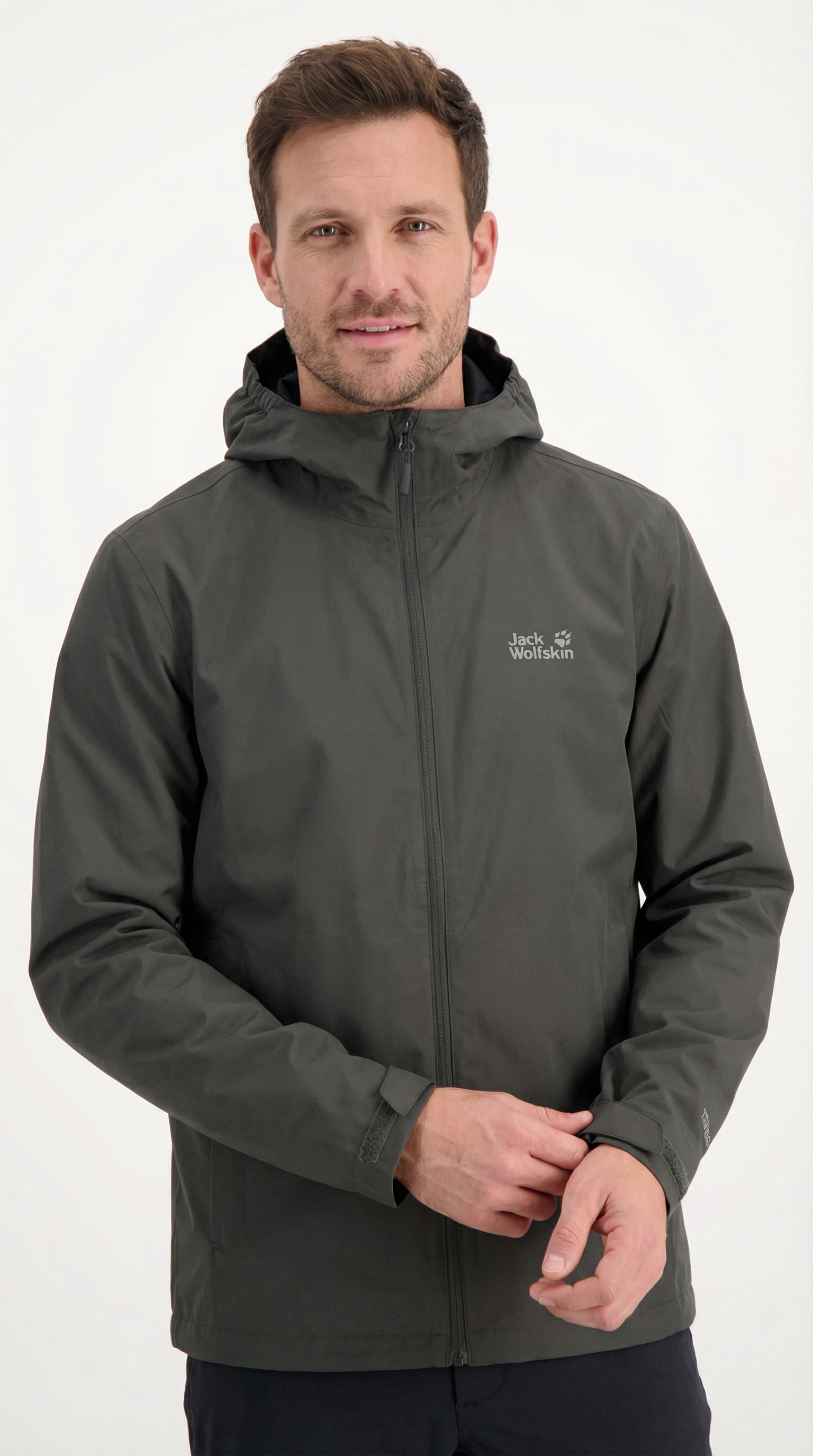 Jack Wolfskin Regenjacke »OUTROVERT 2L JKT M« mit Kapuze wasserdicht, atmungsaktiv, Übergangsjacke