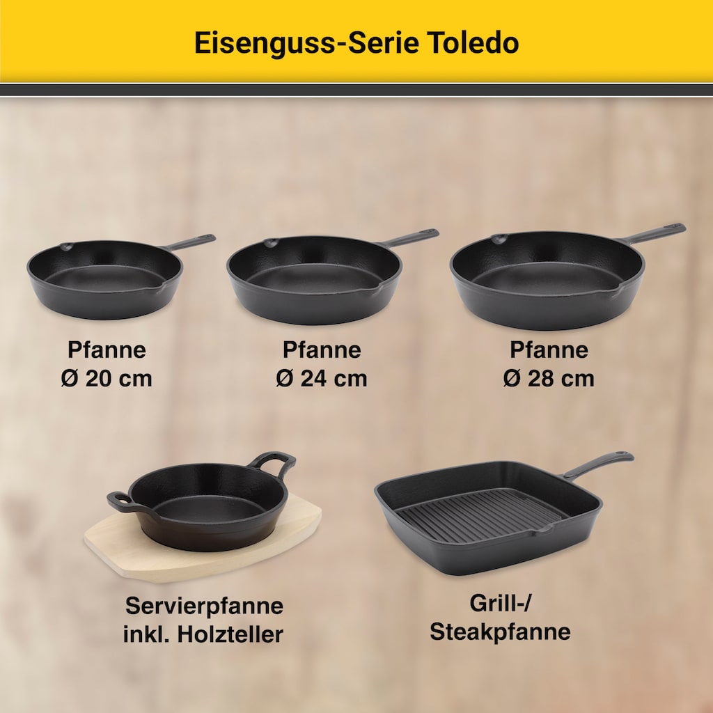 Krüger Bratpfanne »Toledo«, Gusseisen