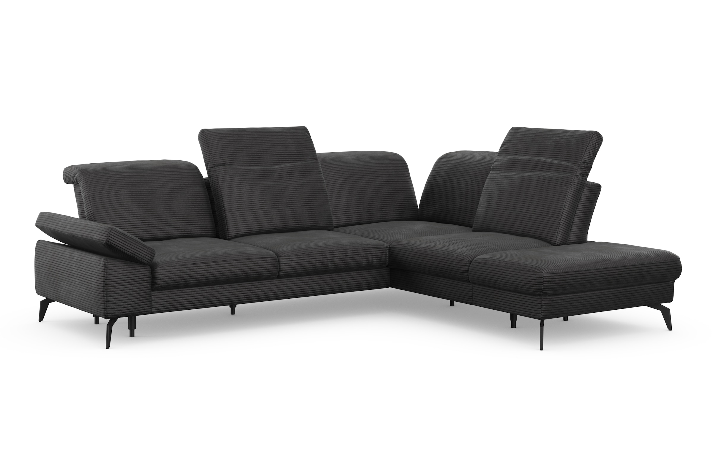 sit&more Ecksofa »Cabana L-Form«, Ottomane, wahlweise mit Sitztiefen-,Armlehnen- und Kopfteilfunktion