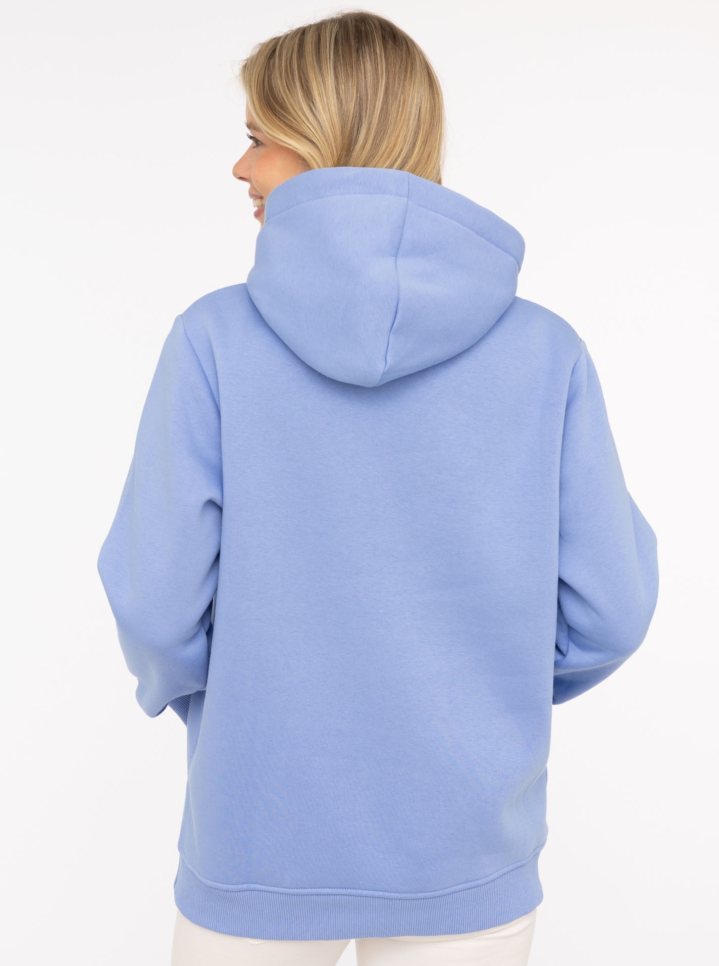 Zwillingsherz Hoodie »"Auszeit"«, mit gestickter "Auszeit"-Botschaft, Kapuze mit Kordelzug,Tasche vorne