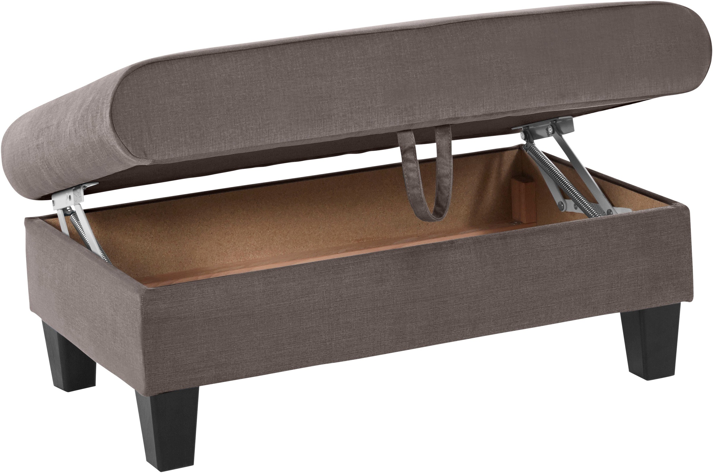 COTTA Polstergarnitur »Morven L-Form«, (Set), Set bestehend aus: Ecksofa mit Kopfteilverstellung & Hocker