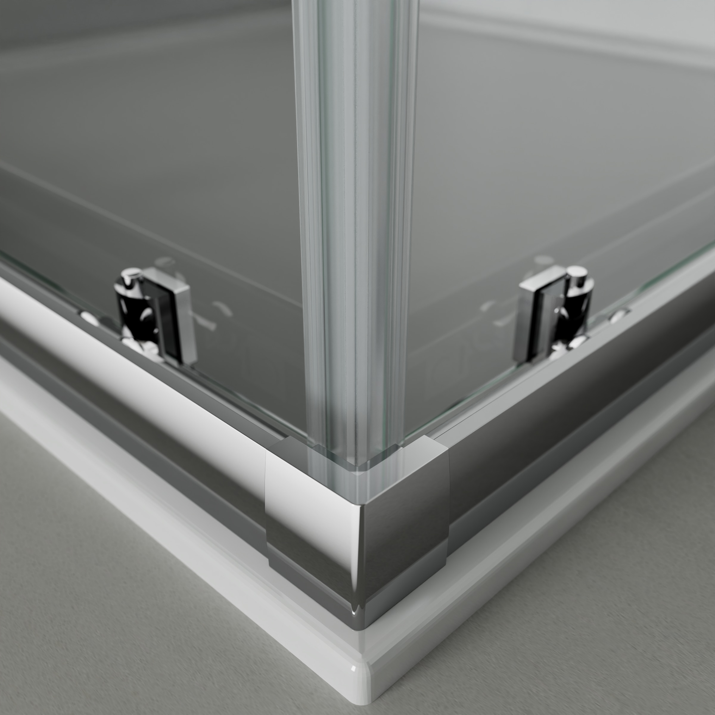 welltime Eckdusche »New Trento« Extrahohe 195cm, verbessertes Rollensystem