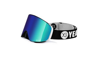 Snowboardbrille »Magnet-Ski-Snowboardbrille grün verspiegelt/silber APEX«