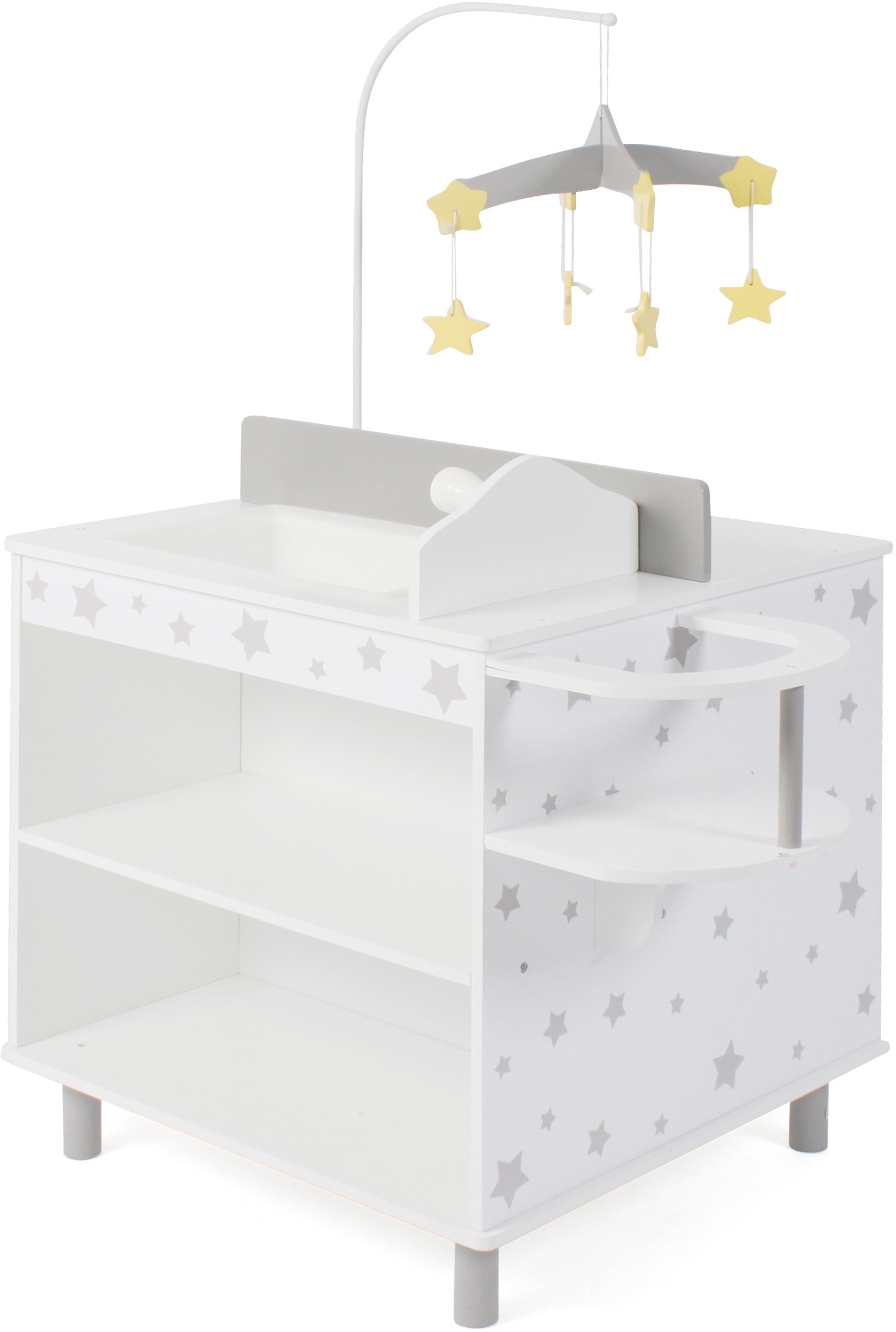 CHIC2000 Puppenwickeltisch »Stars Grey«, mit Hochstuhl und Kleiderschrank kaufen