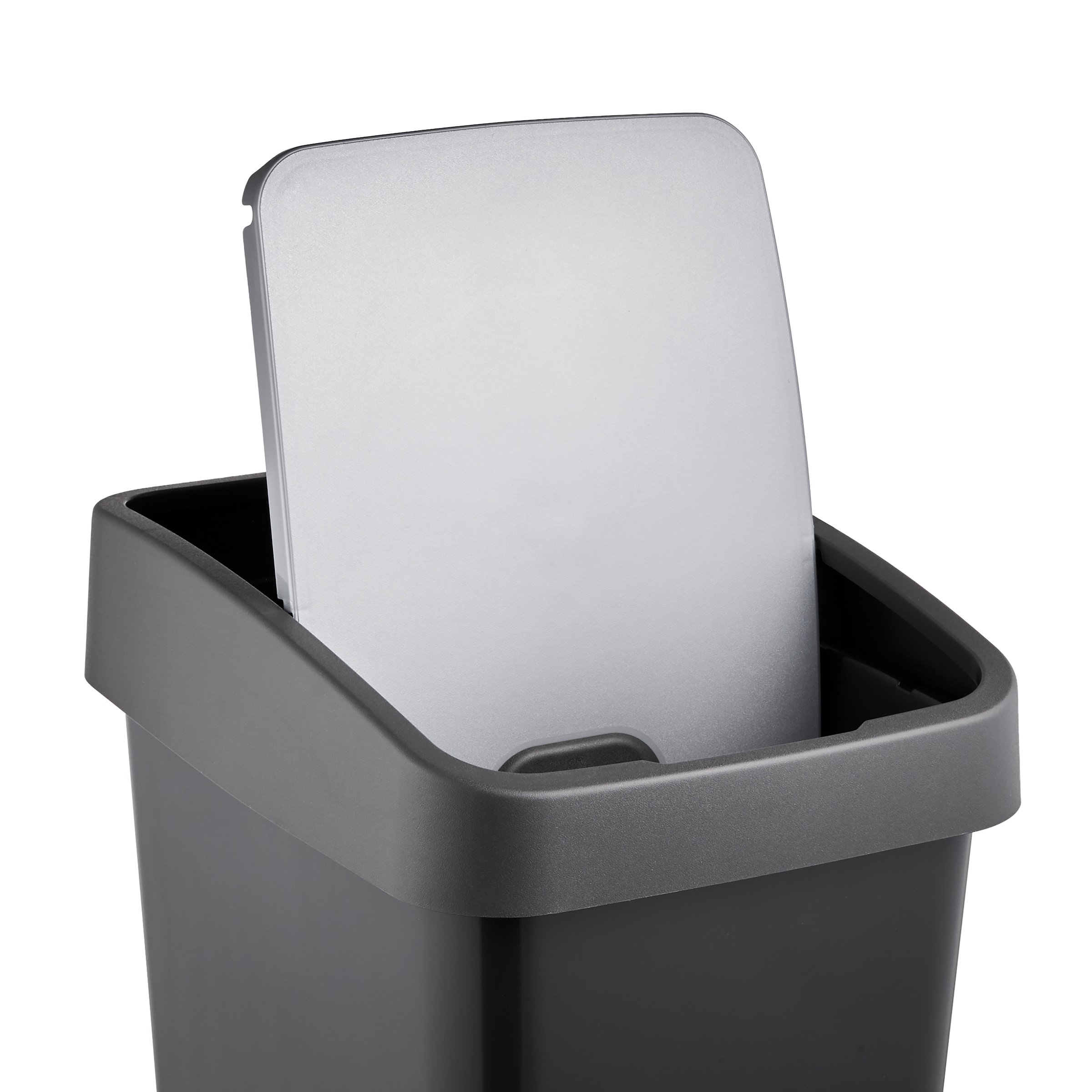 keeeper Mülleimer »magne, Abfallbehälter mit Flip-Deckel, 40 x 30 x 61,5 cm«, 1 Behälter, 45 l, komfortabler Soft-Touch-Point, Made in Europe