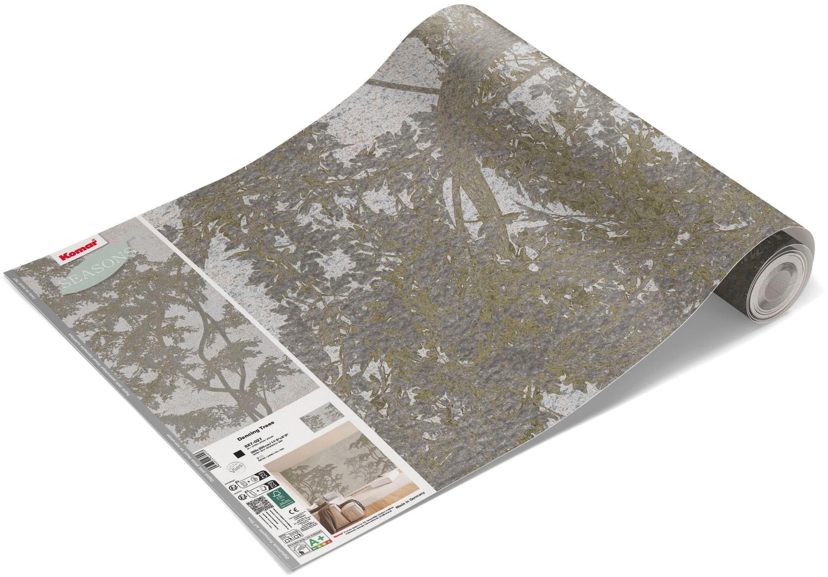 Komar Fototapete »Vlies Fototapete - Dancing Trees - Größe 350 x 250 cm« Motiv | bedruckt glatt