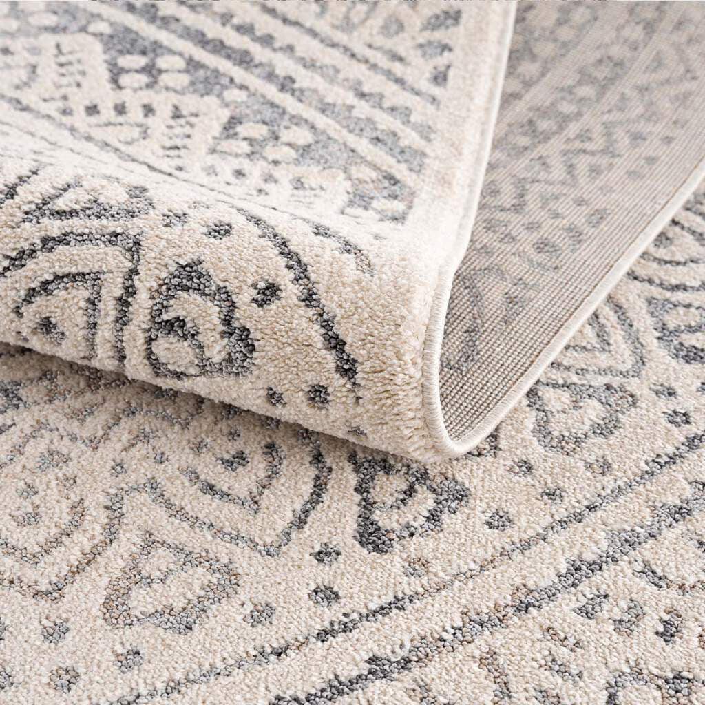 Carpet City Teppich »Art 1652«, rund, 7 mm Höhe, Kurzflor, Ornamenten-Muster, Boho & Mandala Stil