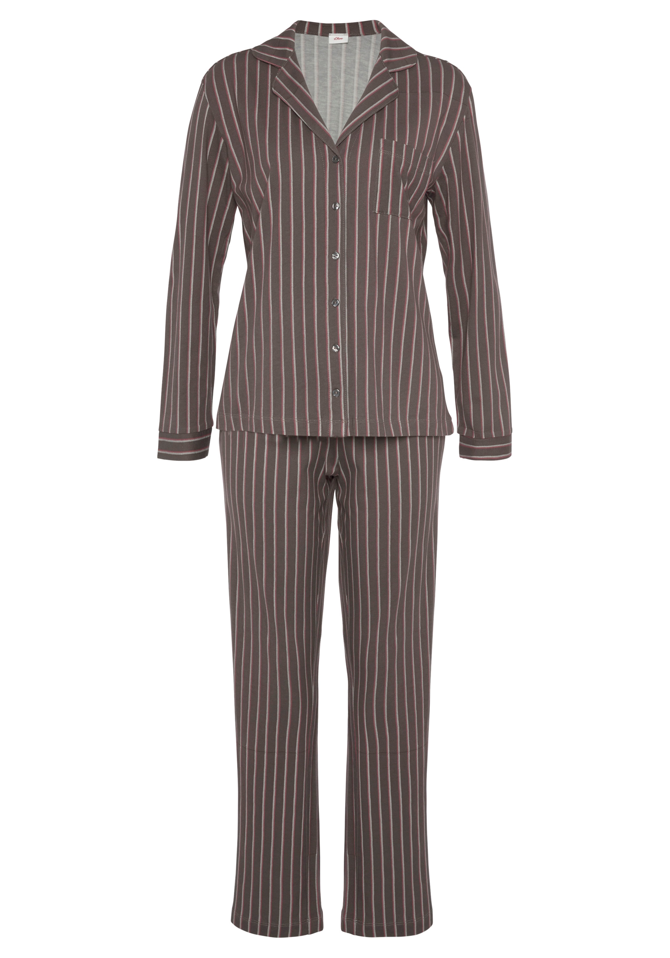s.Oliver Pyjama, (2 tlg.), mit | Muster UNIVERSAL schönem kaufen