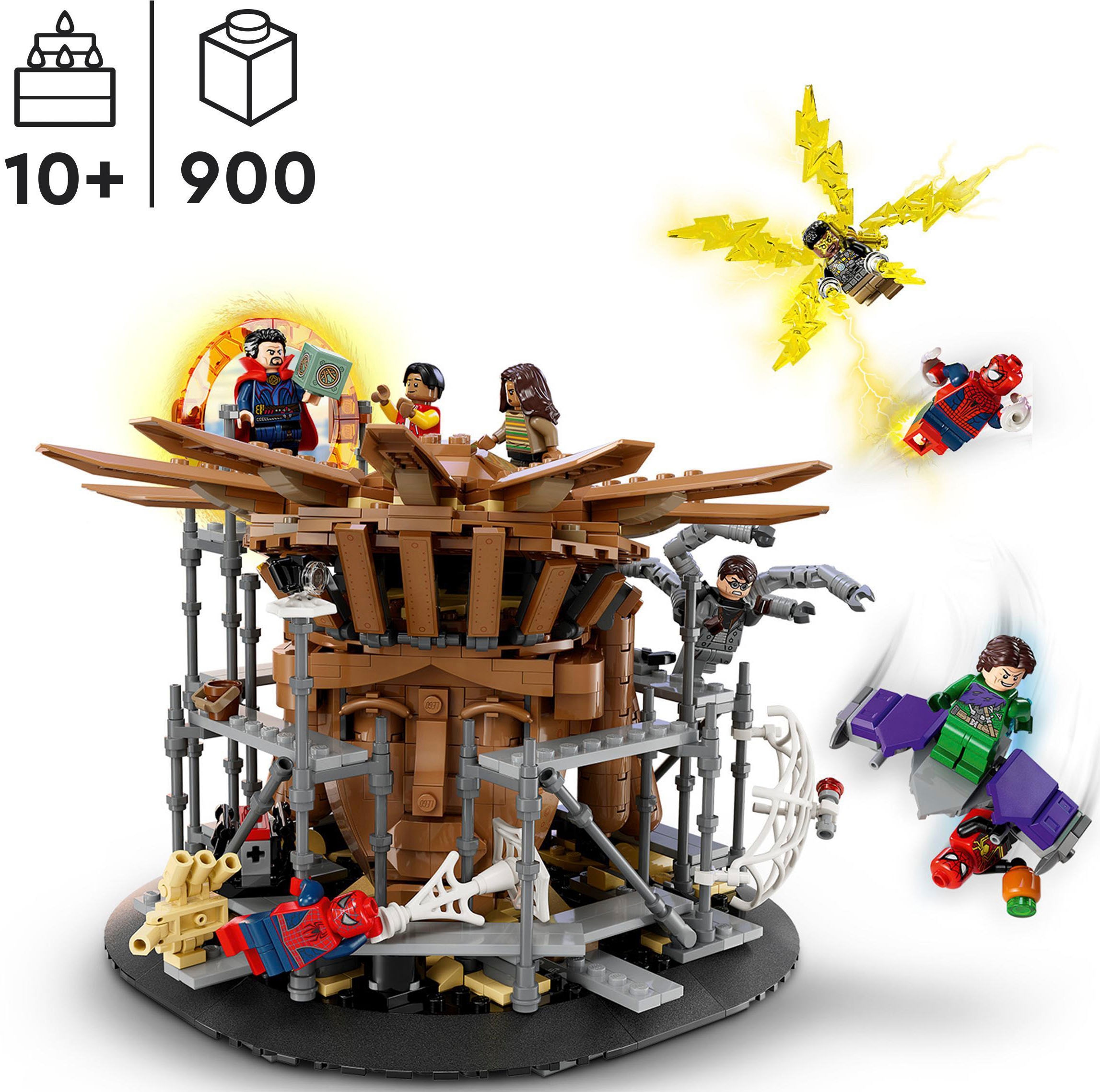 LEGO® Konstruktionsspielsteine »Spider-Mans großer Showdown (76261), LEGO® Marvel«, (900 St.), Made in Europe