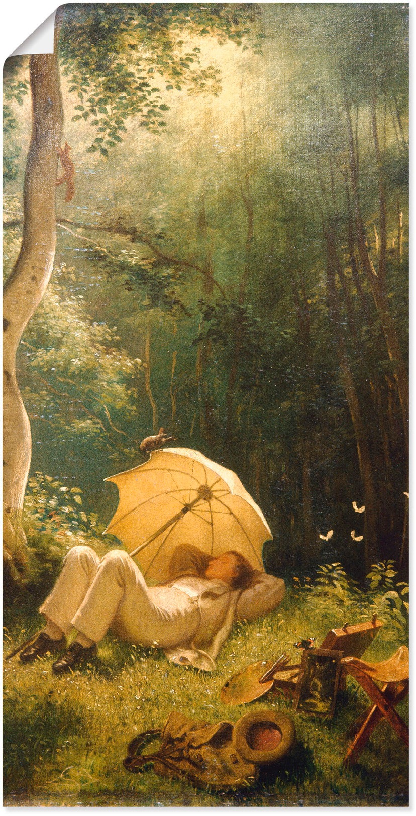Artland Wandbild »Licht im Wald«, Waldbilder, (1 St.), als Alubild,  Leinwandbild, Wandaufkleber oder Poster in versch. Größen auf Rechnung  bestellen
