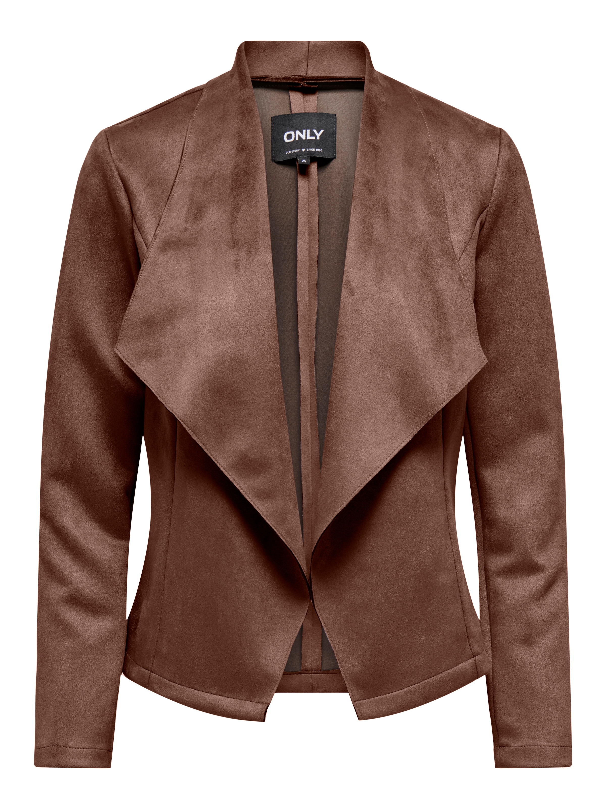 ONLY Kurzjacke »ONLJOLINE FAUX SUEDE DRAPY JACKET OTW«, in Wildleder Optik