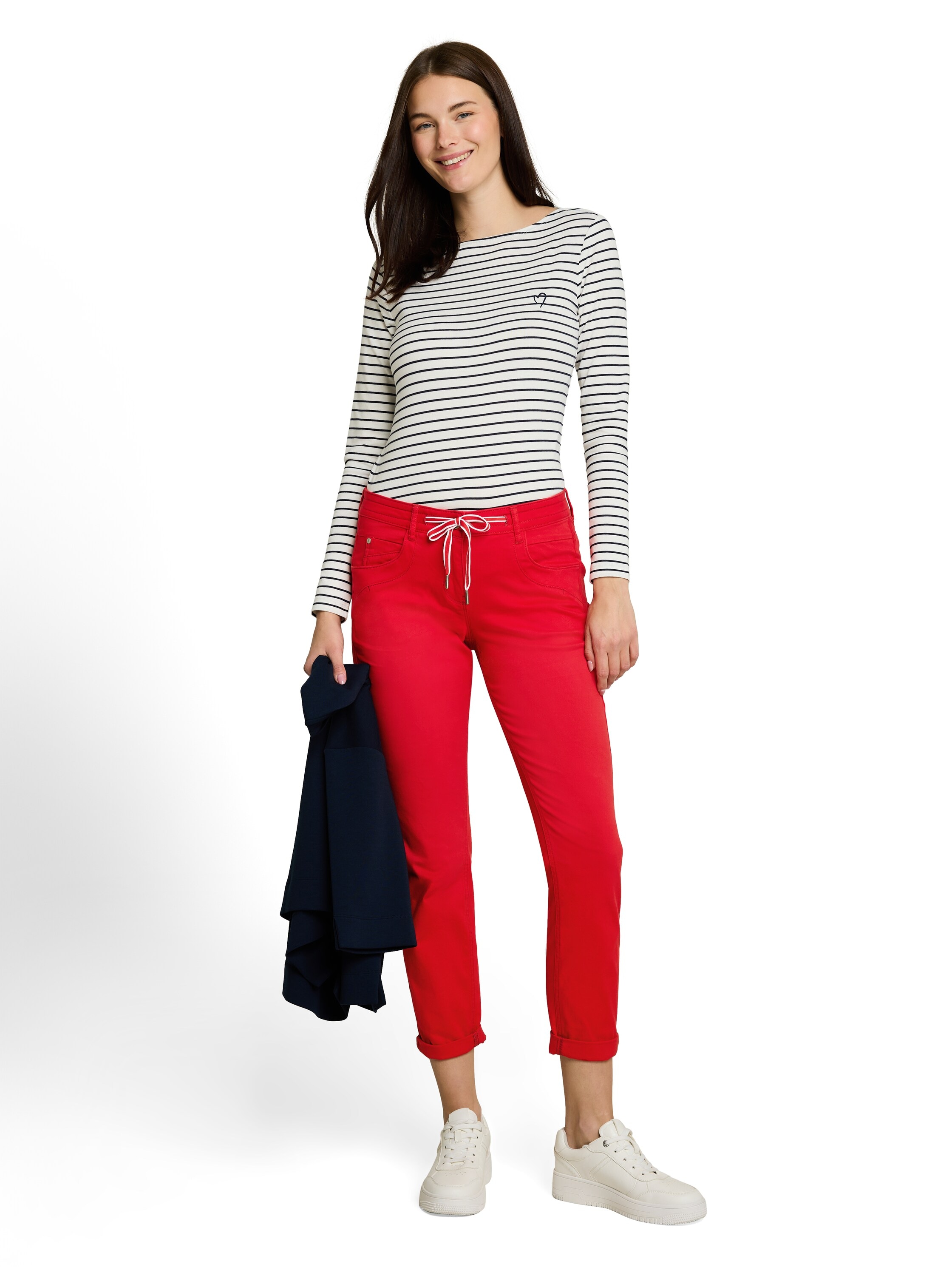 TOM TAILOR 7/8-Hose »TOM TAILOR Tapered«  mit Bindeband am Bündchen