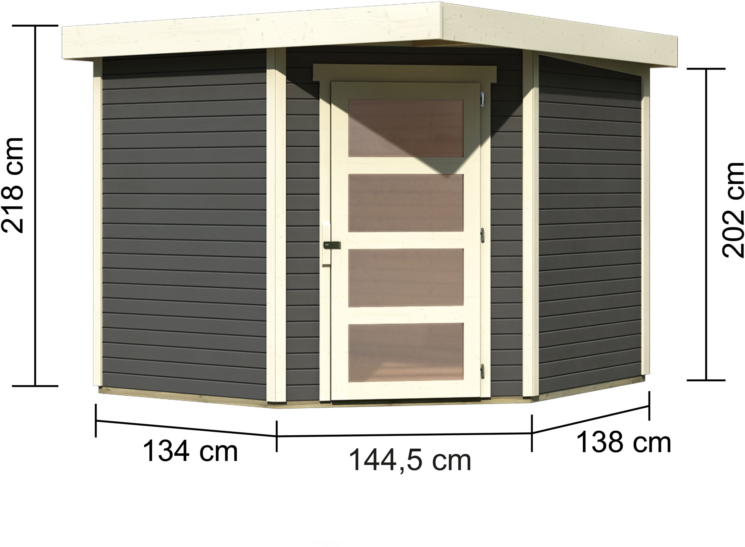Karibu Gartenhaus »Schwandorf 5« aus hochwertiger nordischer Fichte