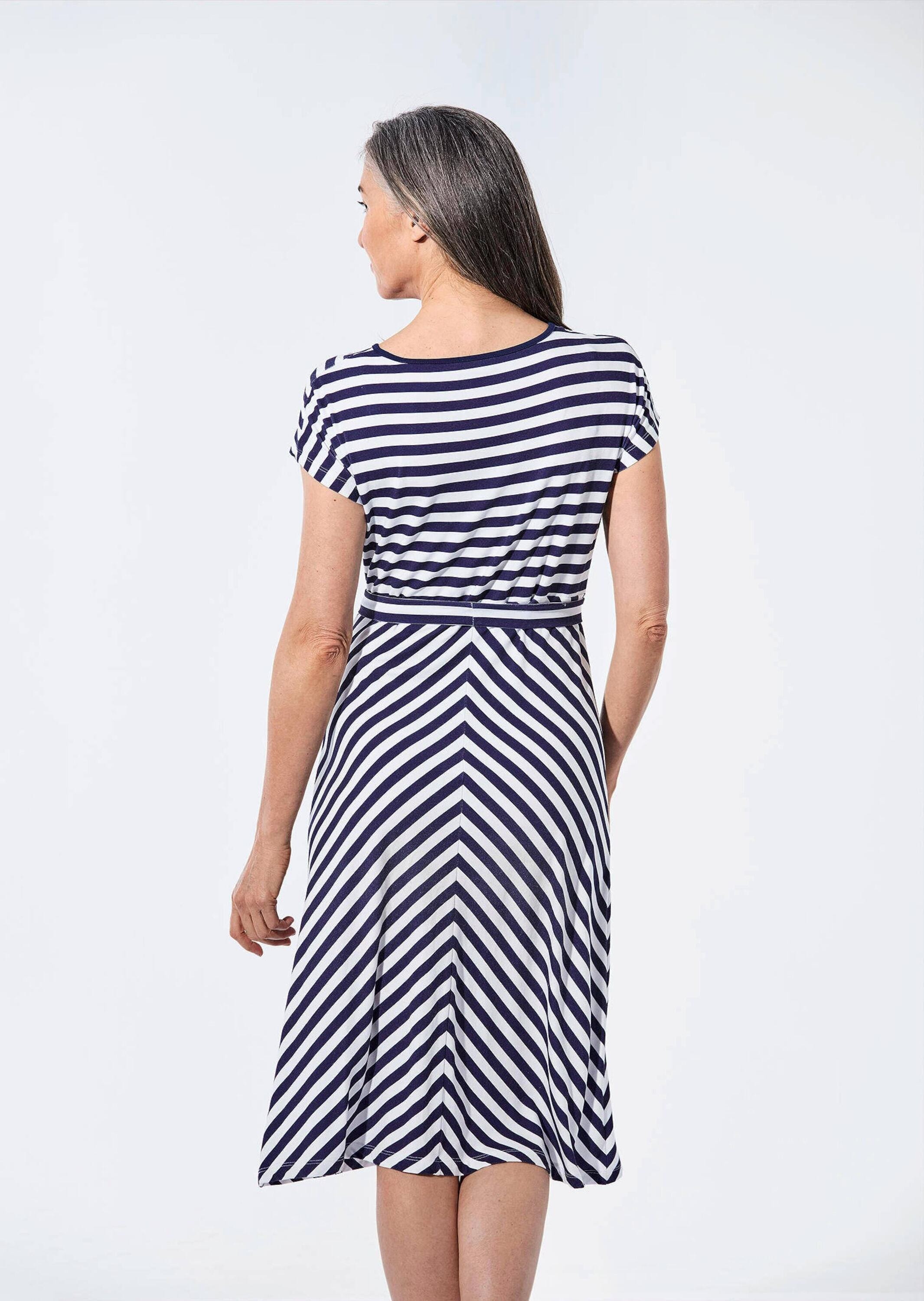 GOLDNER Sommerkleid »Kleid mit U-Boot-Ausschnitt«