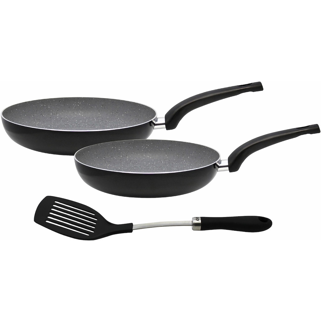 Elo Pfannen-Set »Dolomit«, Aluminium, (Set, 3 tlg., 1x Bratpfanne Ø 24 cm, 1x Bratpfanne Ø 28 cm)