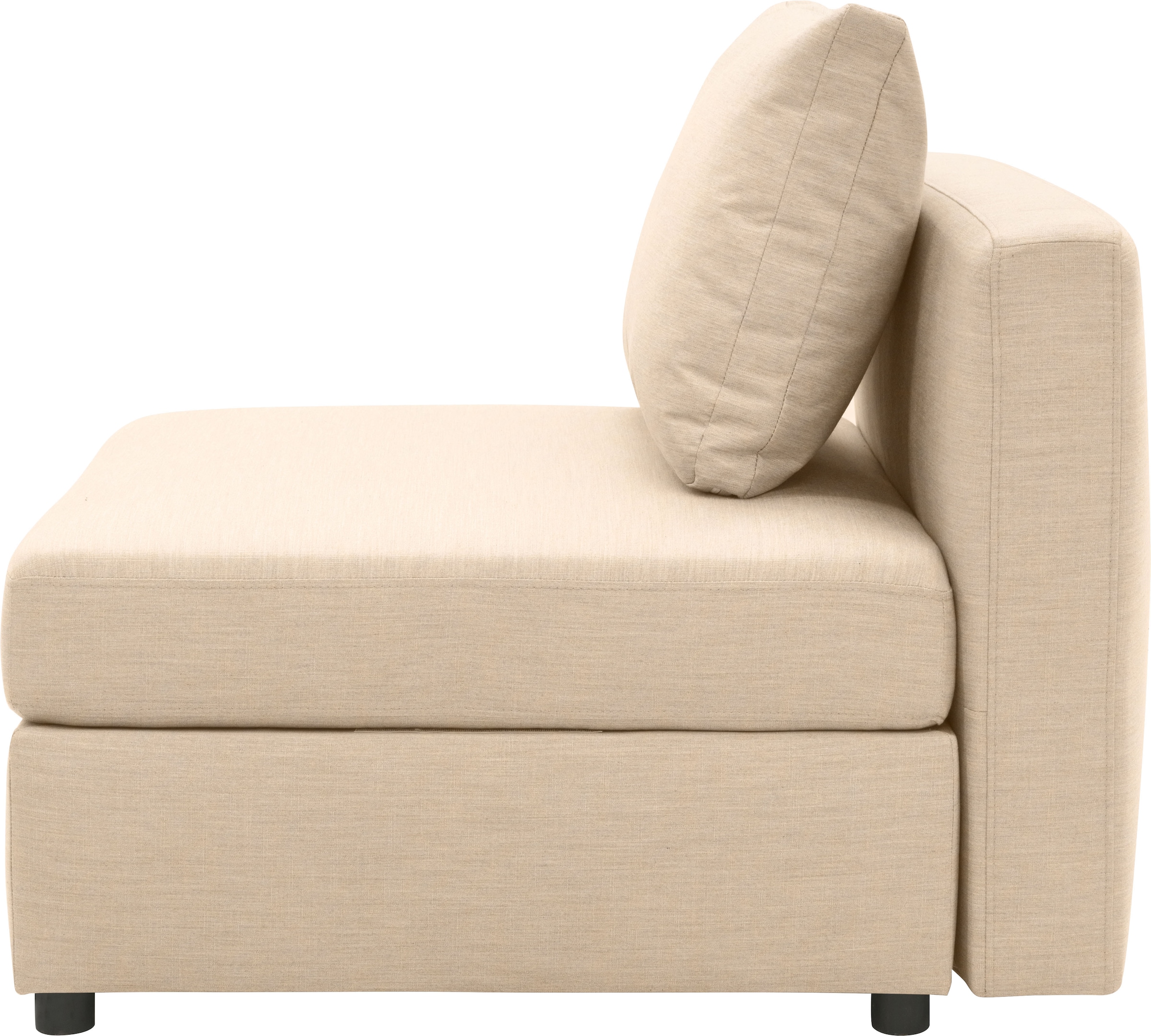 DOMO collection Sofaelement »Solskin, individuell erweiterbar/kombinierbar«, mit losen Kissen. Rücken- und Seitenteile als Stecksystem.