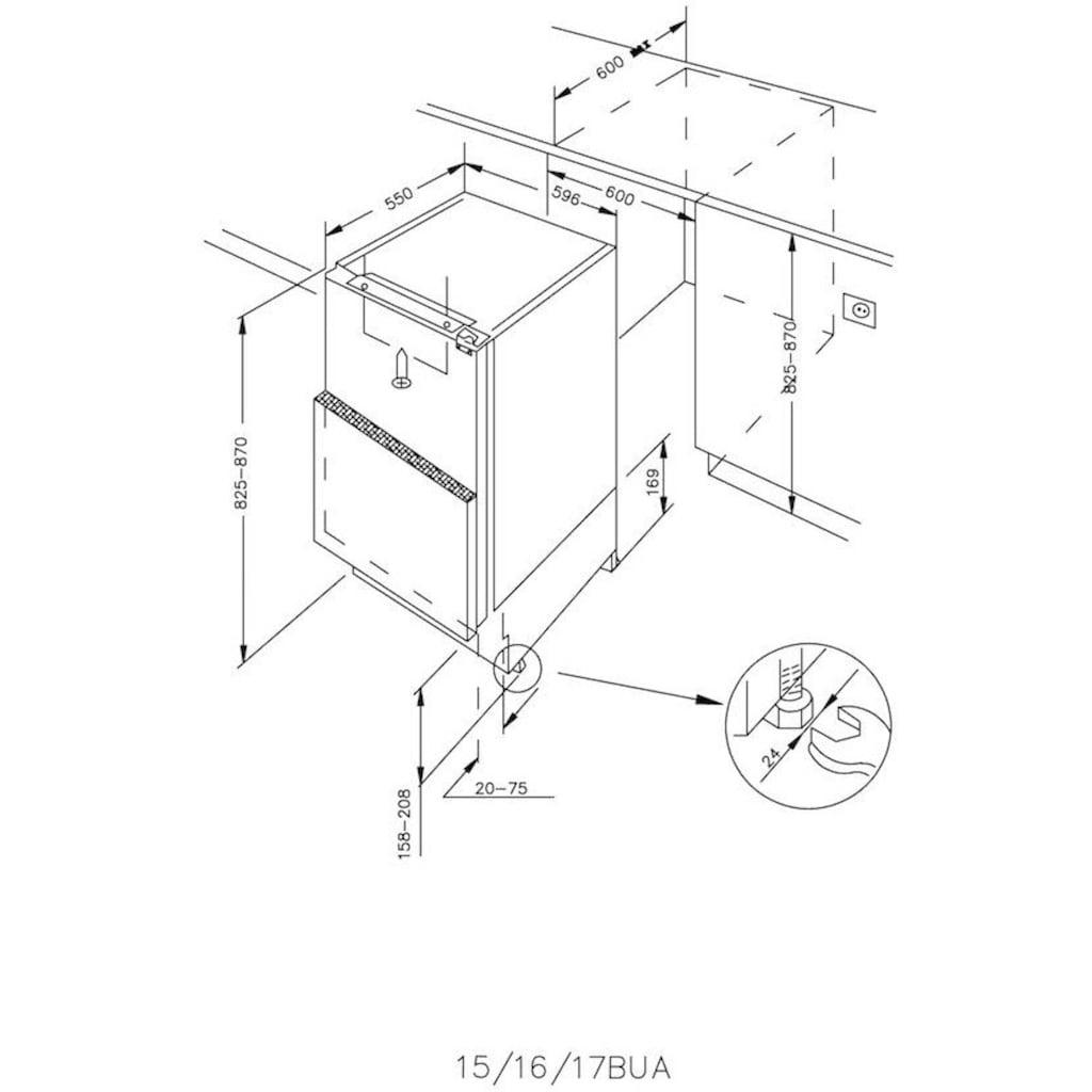 Candy Einbaukühlschrank »CRU 160 NE/N«, CRU 160 NE/N, 83 cm hoch, 59,6 cm breit