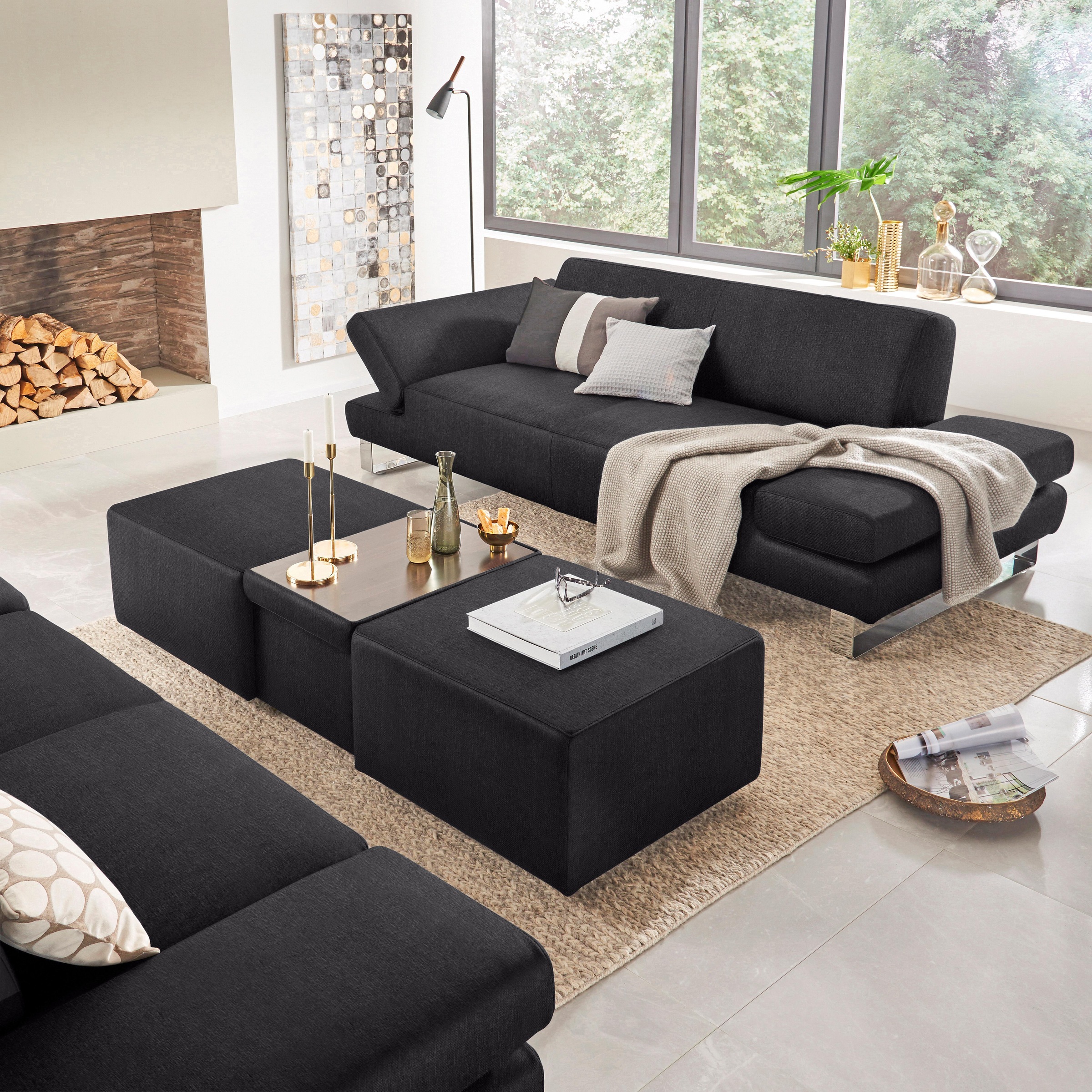 W.SCHILLIG 2-Sitzer »taboo Designsofa mit hohem Sitzkomfort«, mit Normaltiefe, inklusive Armlehnenverstellung