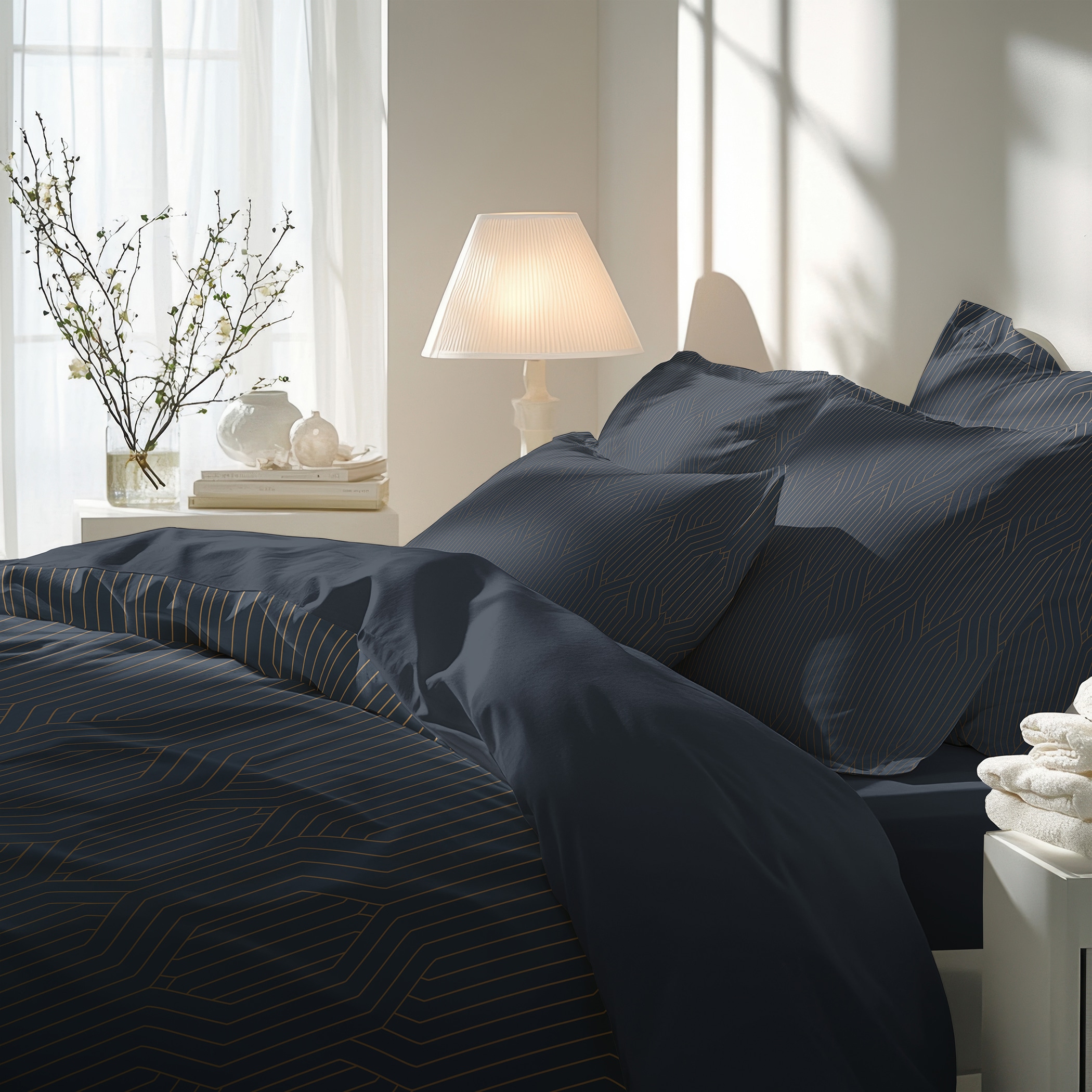 Florella Wendebettwäsche »»Copero nbl « »SAGENHAFT« Edel-Satin,  100% Baumwolle«