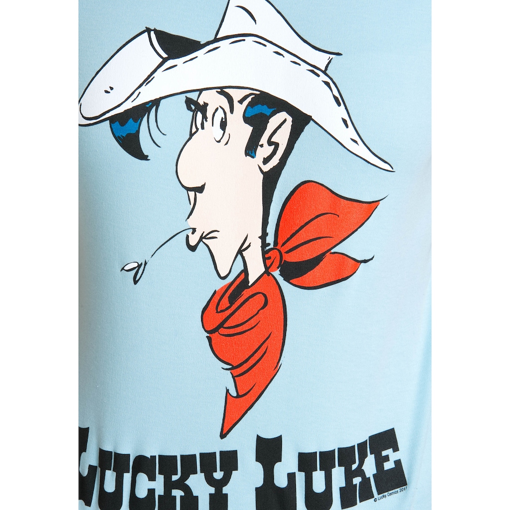 LOGOSHIRT T-Shirt »Lucky Luke Portrait«, mit lizenziertem Originaldesign