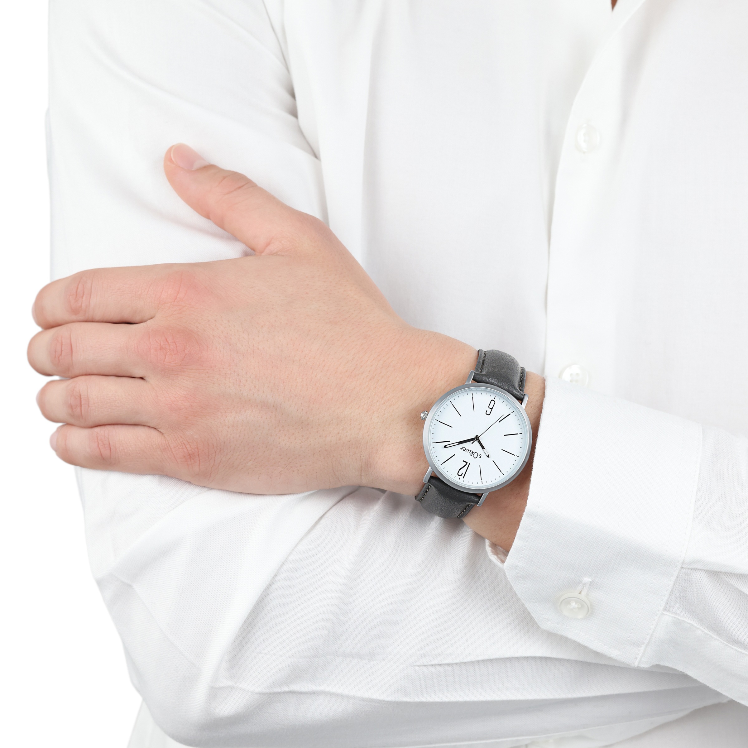 s.Oliver Quarzuhr Armbanduhr, Herrenuhr, Mineralglas, analog