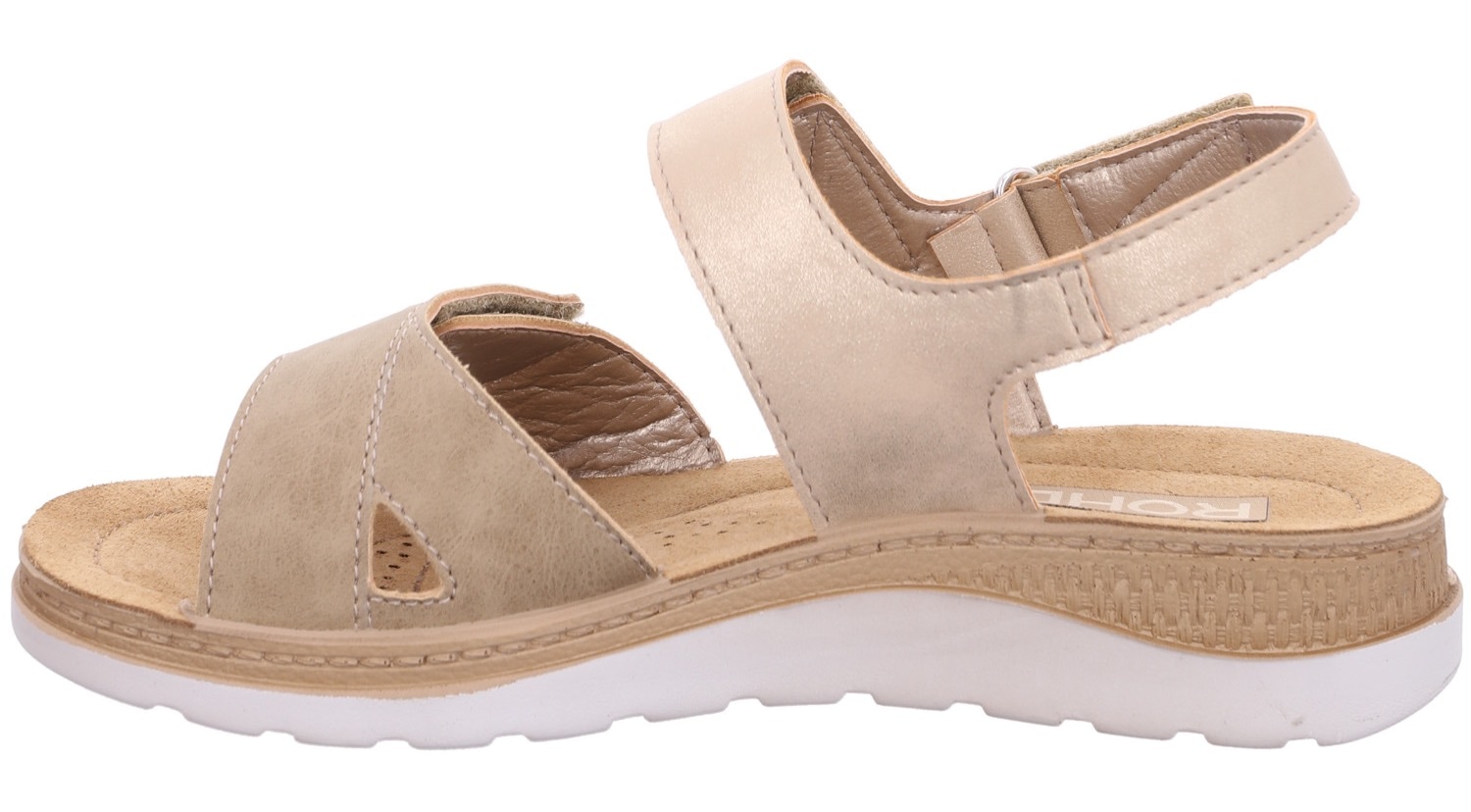 Rohde Riemchensandale »BAVIERA«, Sommerschuh, Klettschuh, Keilabsatz, Sandale mit Softfußbett