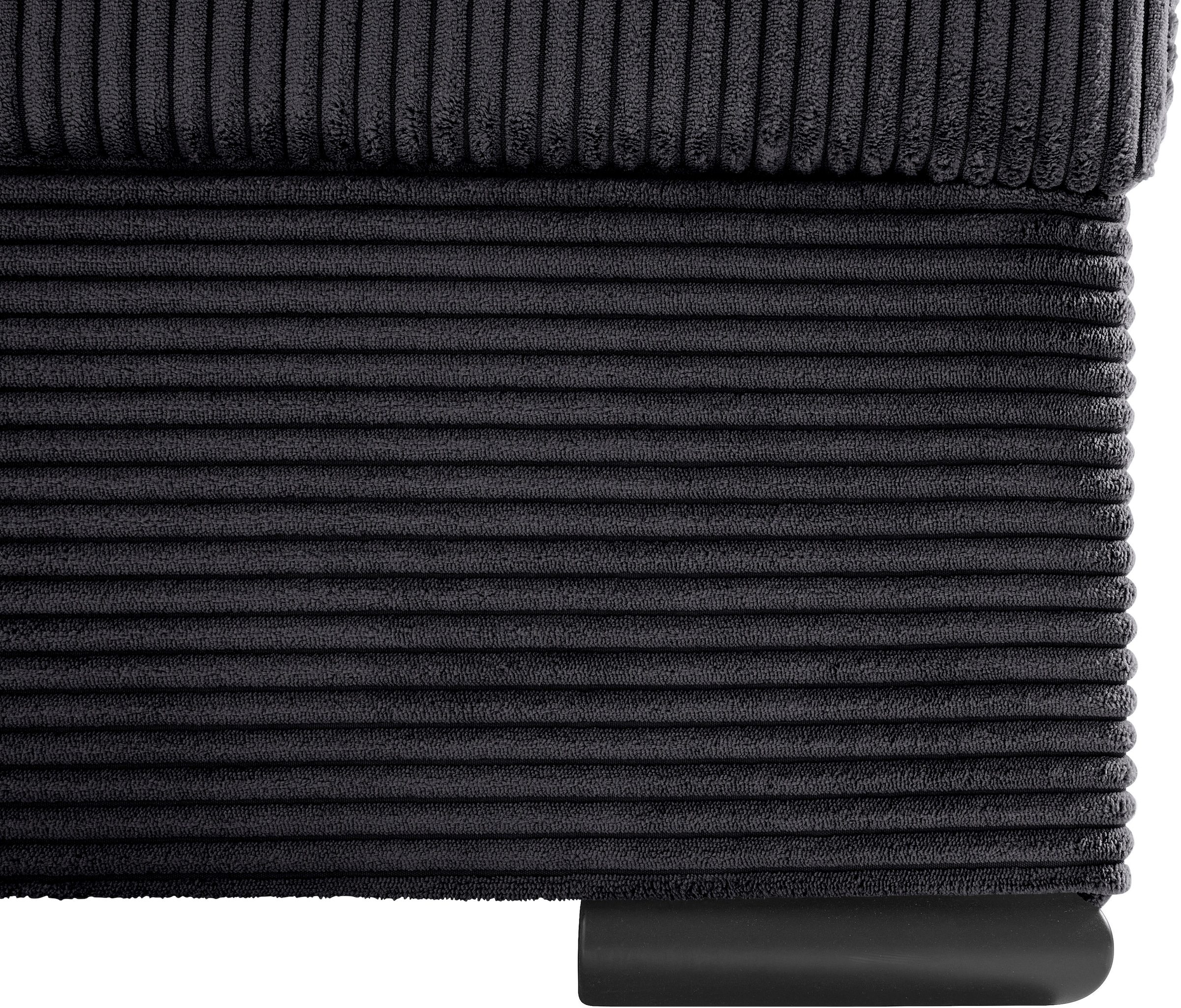 COLLECTION AB Wohnlandschaft »Josy, U-Form, Schlafsofa mit Bettkasten«, (Cord-/Mix), flexible Recamiere, Breite: 269cm, inklusive Rückenkissen, Cord