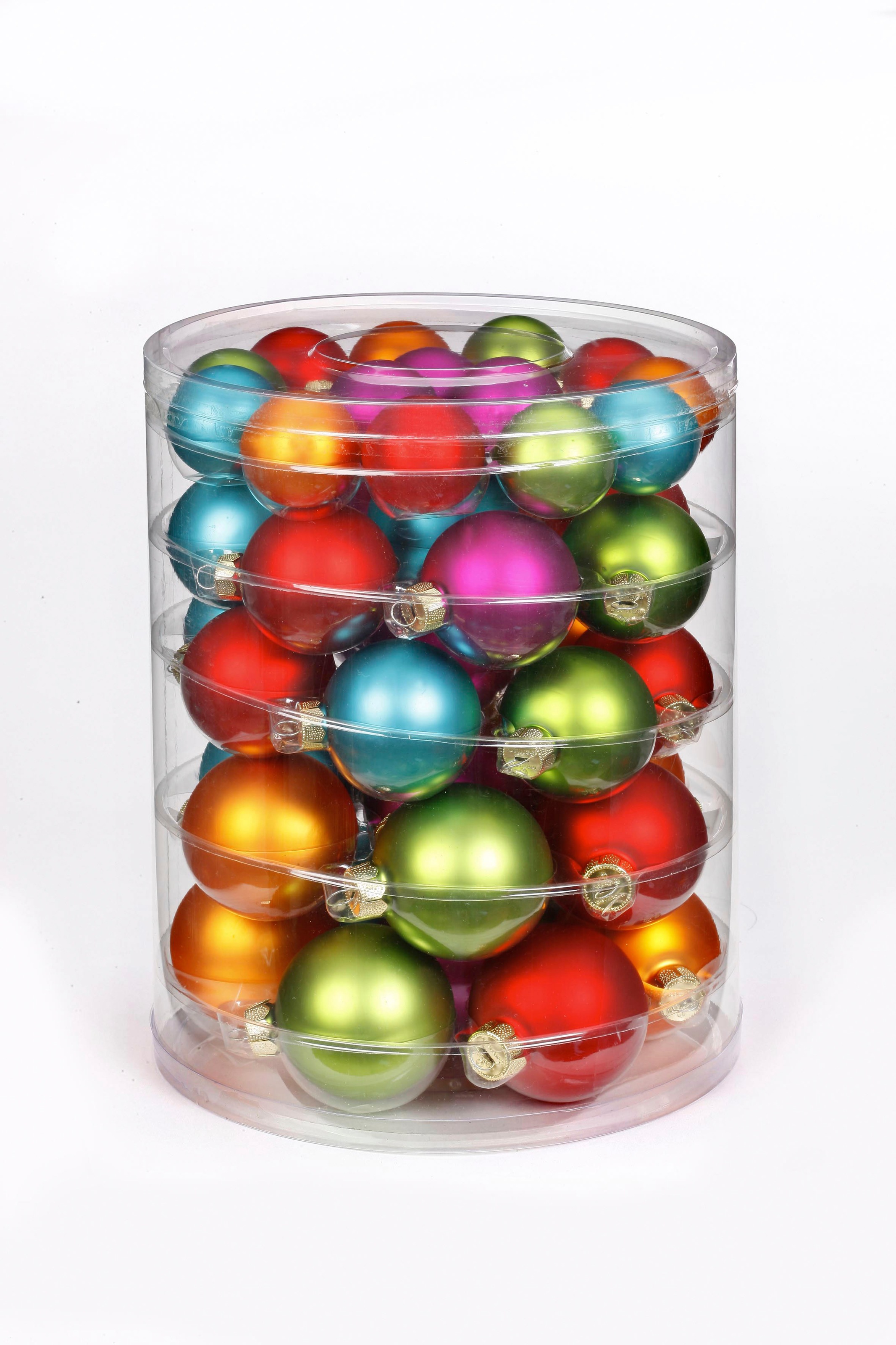 MAGIC by Inge Weihnachtsbaumkugel »Mille Flori, Weihnachtsdeko, Christbaumschmuck«, (Set, 46 St.), Christbaumkugeln aus Glas, 45 Kugeln Ø ca. 4-6 cm, inkl. Spitze 28 cm