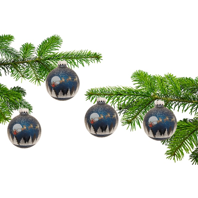 Krebs Glas Lauscha Weihnachtsbaumkugel »Spirit of Christmas, 7 cm«, (Set, 4  St.), Weihnachtsdeko, Christbaumschmuck, Christbaumkugeln aus Glas online  kaufen