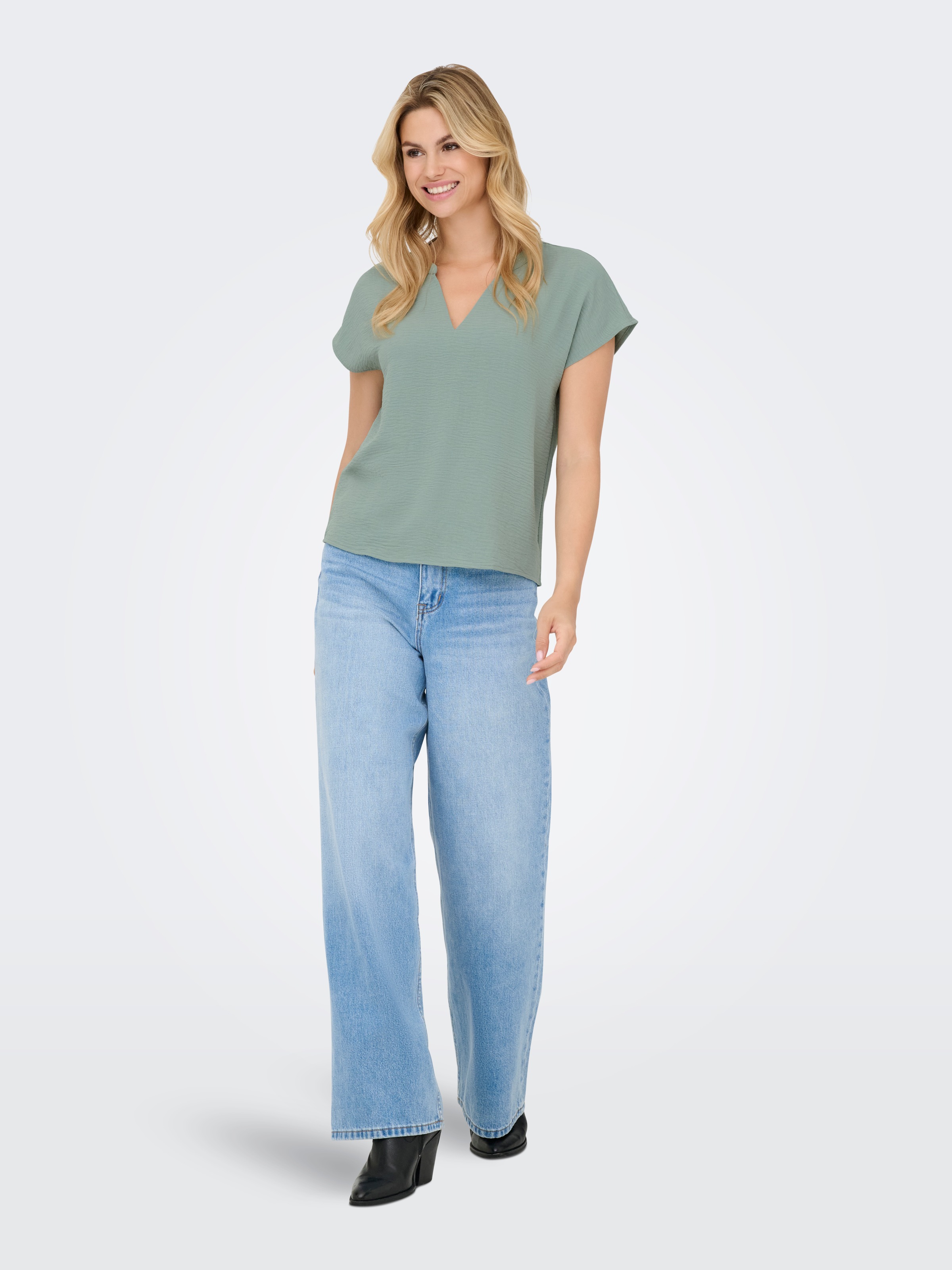 JDY Shirtbluse »JDYLION S/S TOP WVN NOOS«