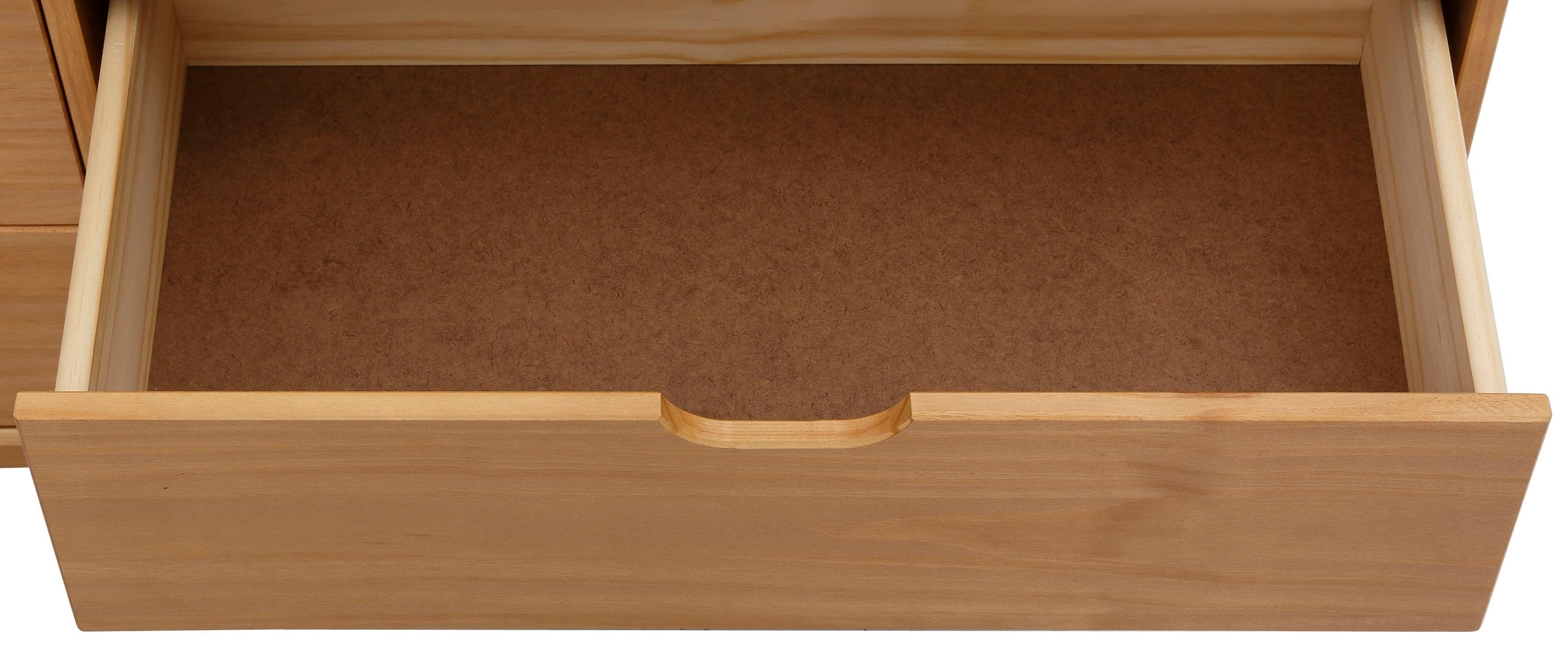 Home affaire Kommode »Post«, massives Kiefernholz, mit vielen Stauraummöglichkeiten, Breite 150 cm