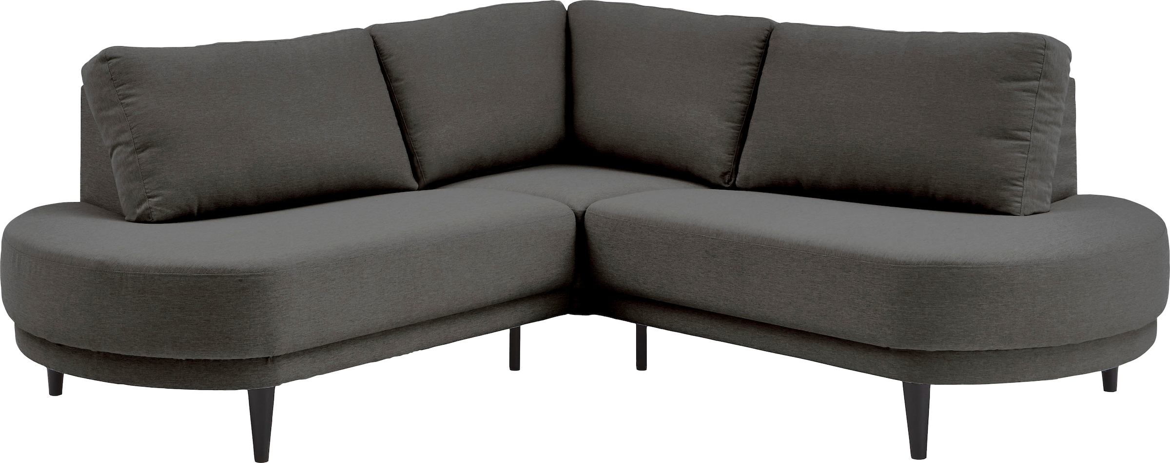 ATLANTIC home collection Ecksofa »Ronny L-Form«, mit Wellenunterfederung, organische Formsprache, organisches Sofa