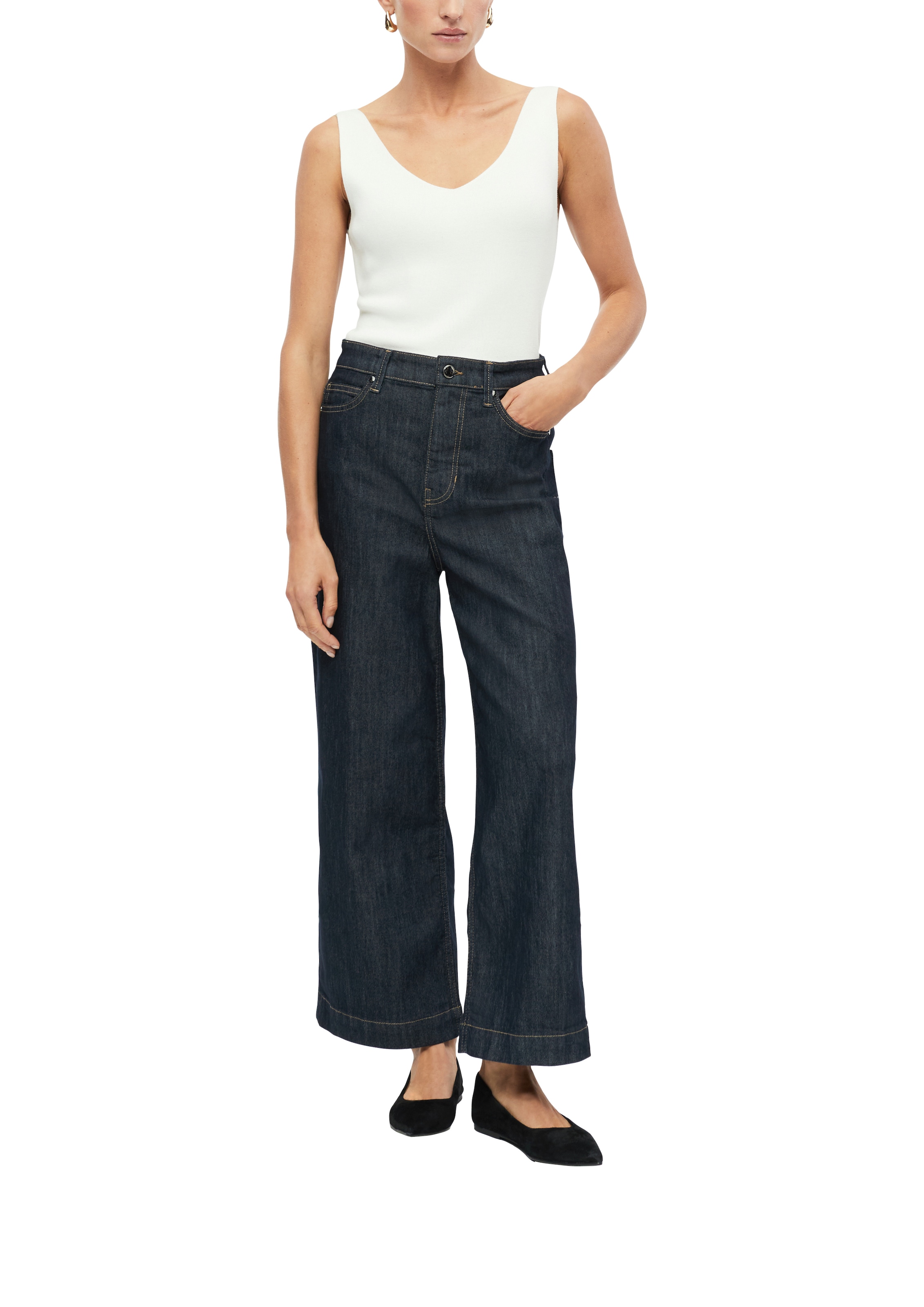 s.Oliver BLACK LABEL Weite Jeans »Style Suri« mit Stretch