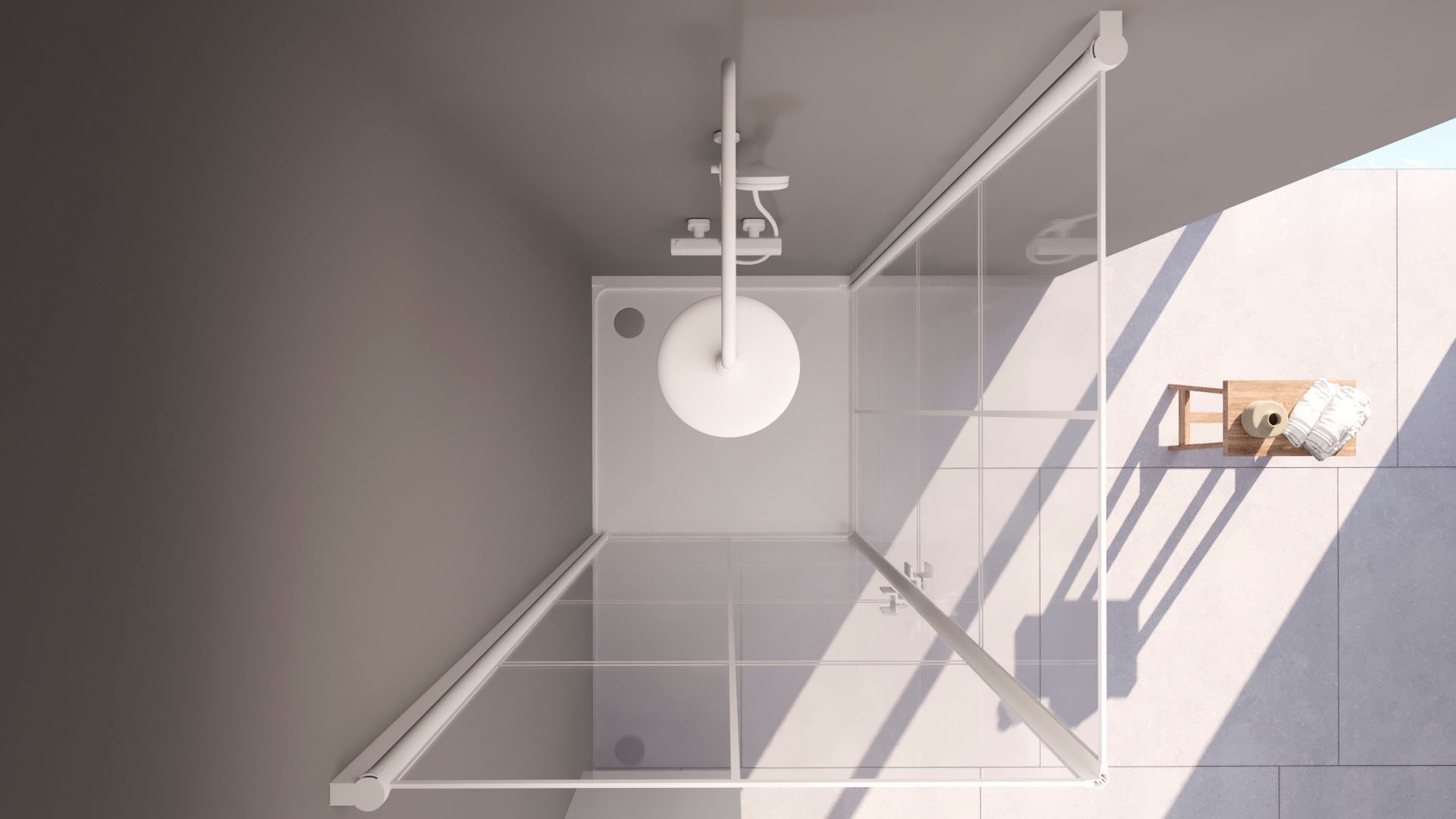 Marwell Eckdusche »Clean line«, mit Eckeinstieg