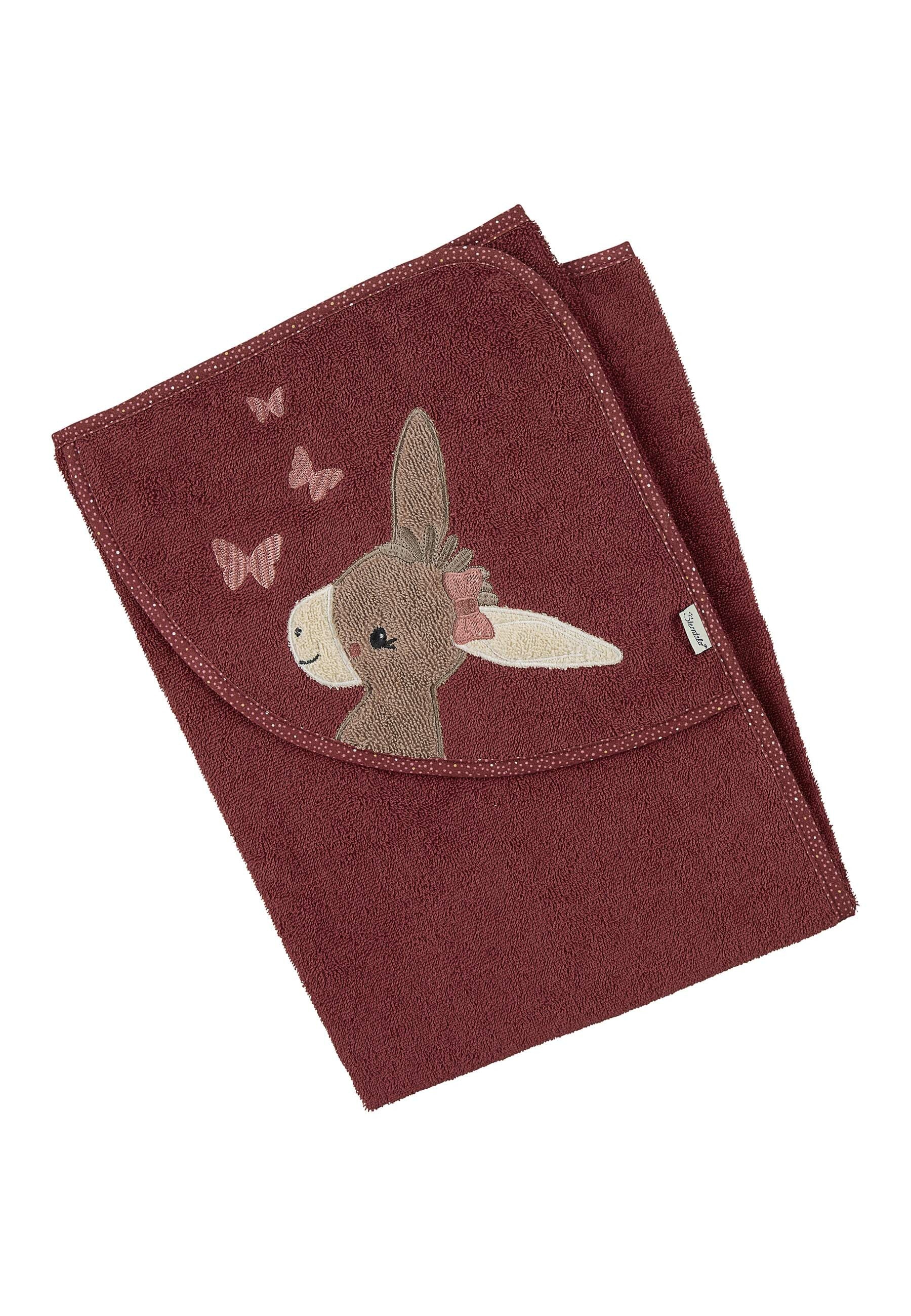 Sterntaler® Kapuzenhandtuch »Kapuzenbadetuch 80x80 cm ESEL Emmily«, (1 St.)