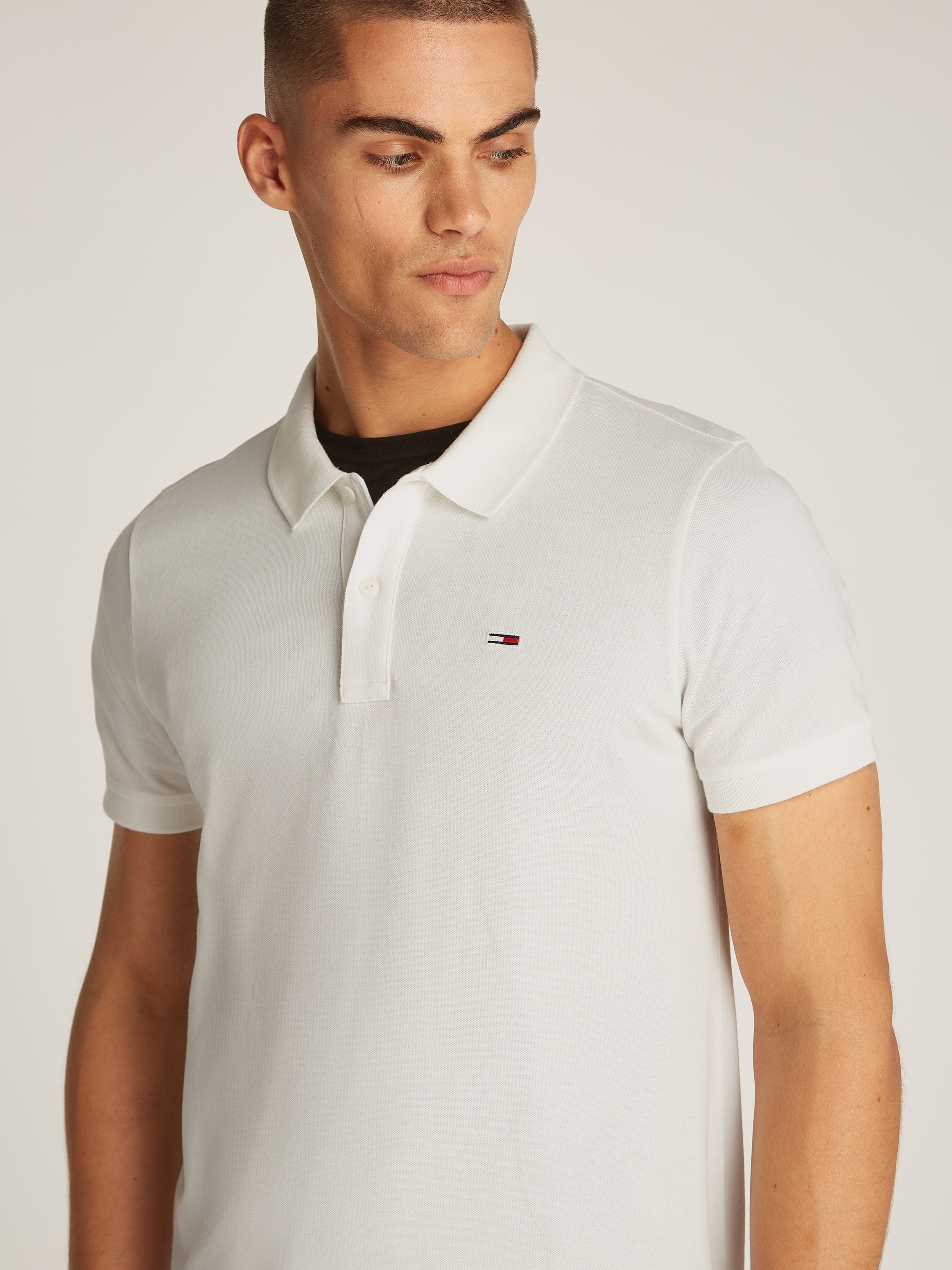 Tommy Jeans Poloshirt »TJM SLIM PLACKET POLO«, Piqué mit Polokragen